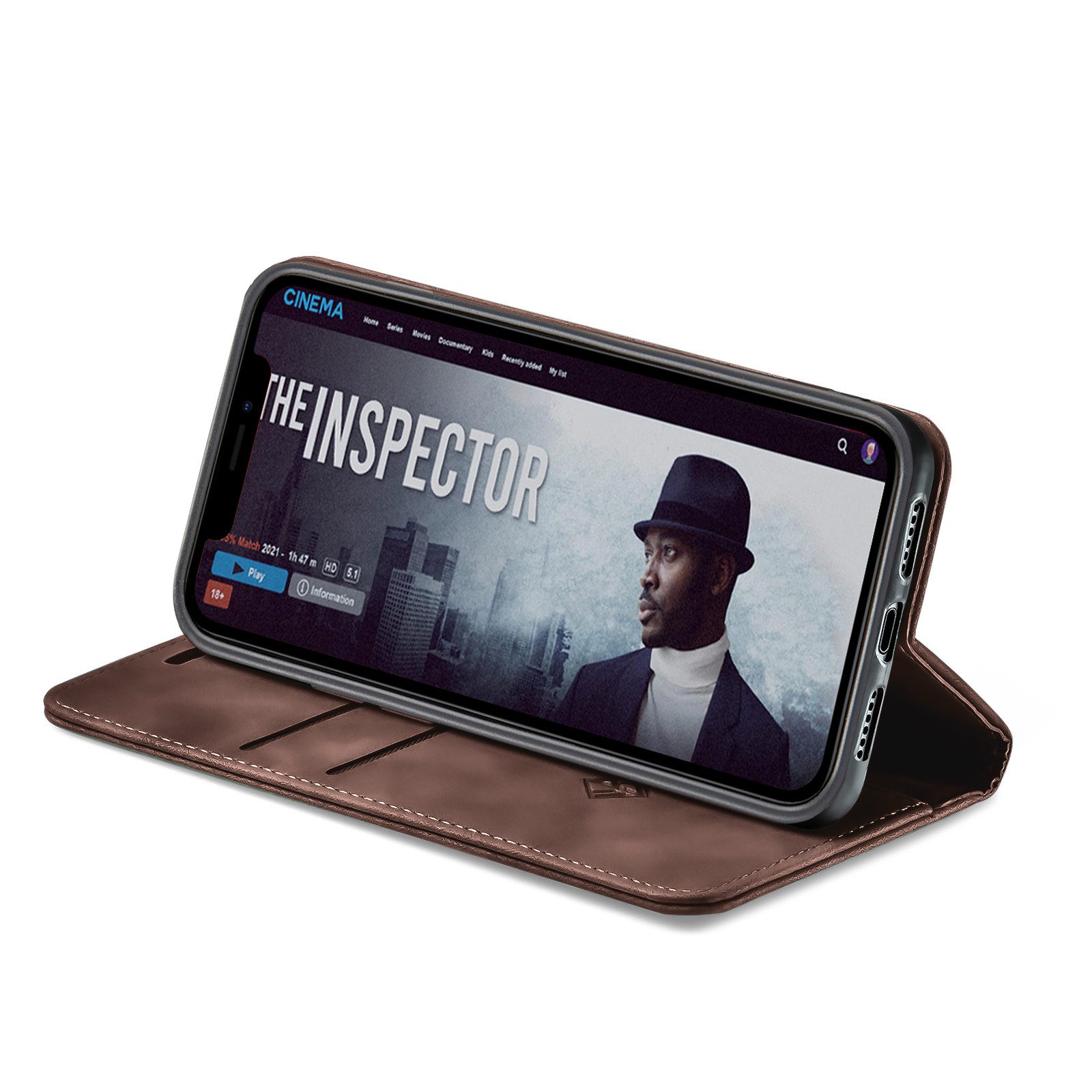 Tec-Expert Handyhülle Tasche Hülle für Apple iPhone 11 6.1 Zoll, 6.1, Cover Klapphülle Case mit Kartenfach Fliphülle aufstellbar