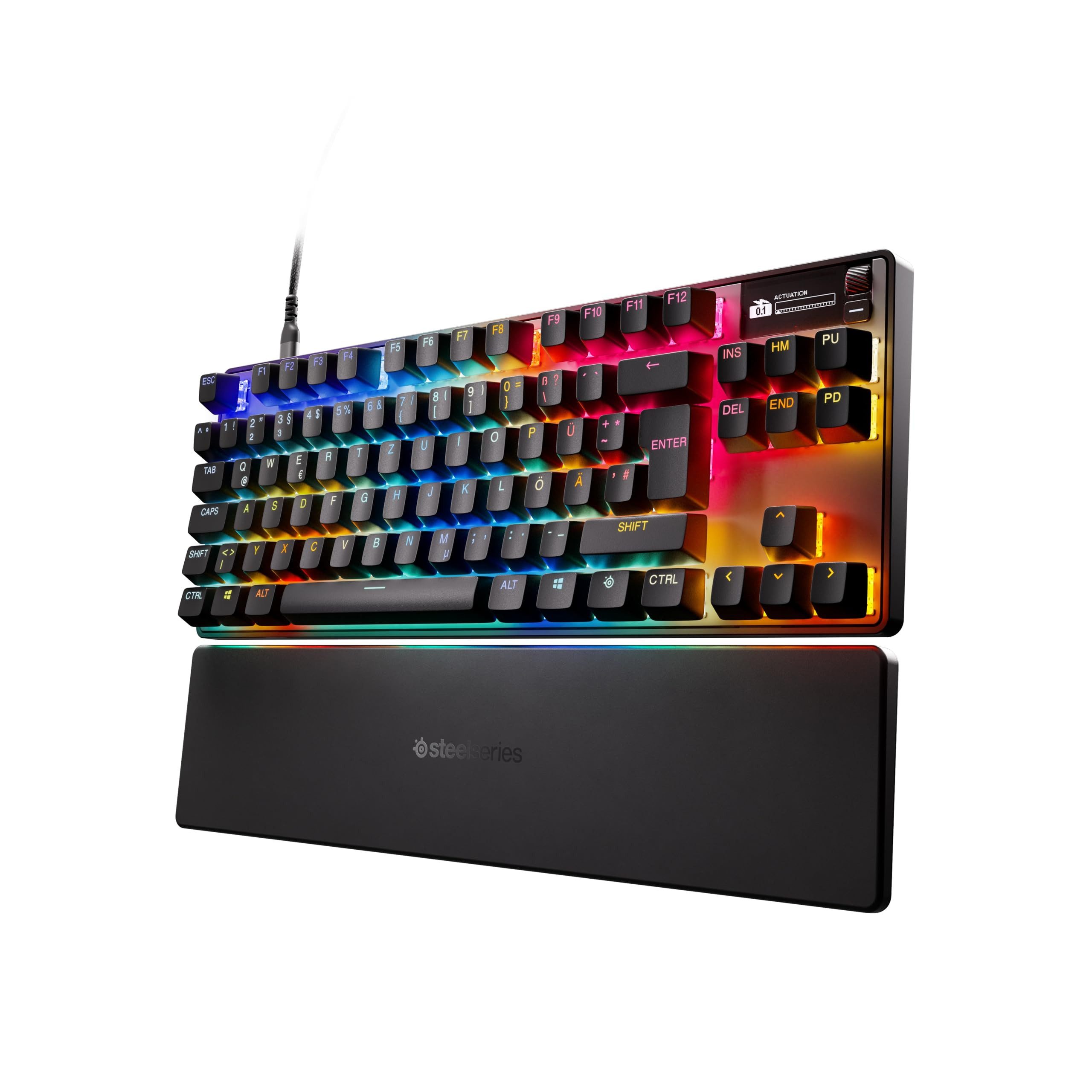 SteelSeries Apex Pro TKL Gen 3 DE Tastatur (OmniPoint 3.0, RGB-Beleuchtung, Kompakt, verstelbare Schalter)