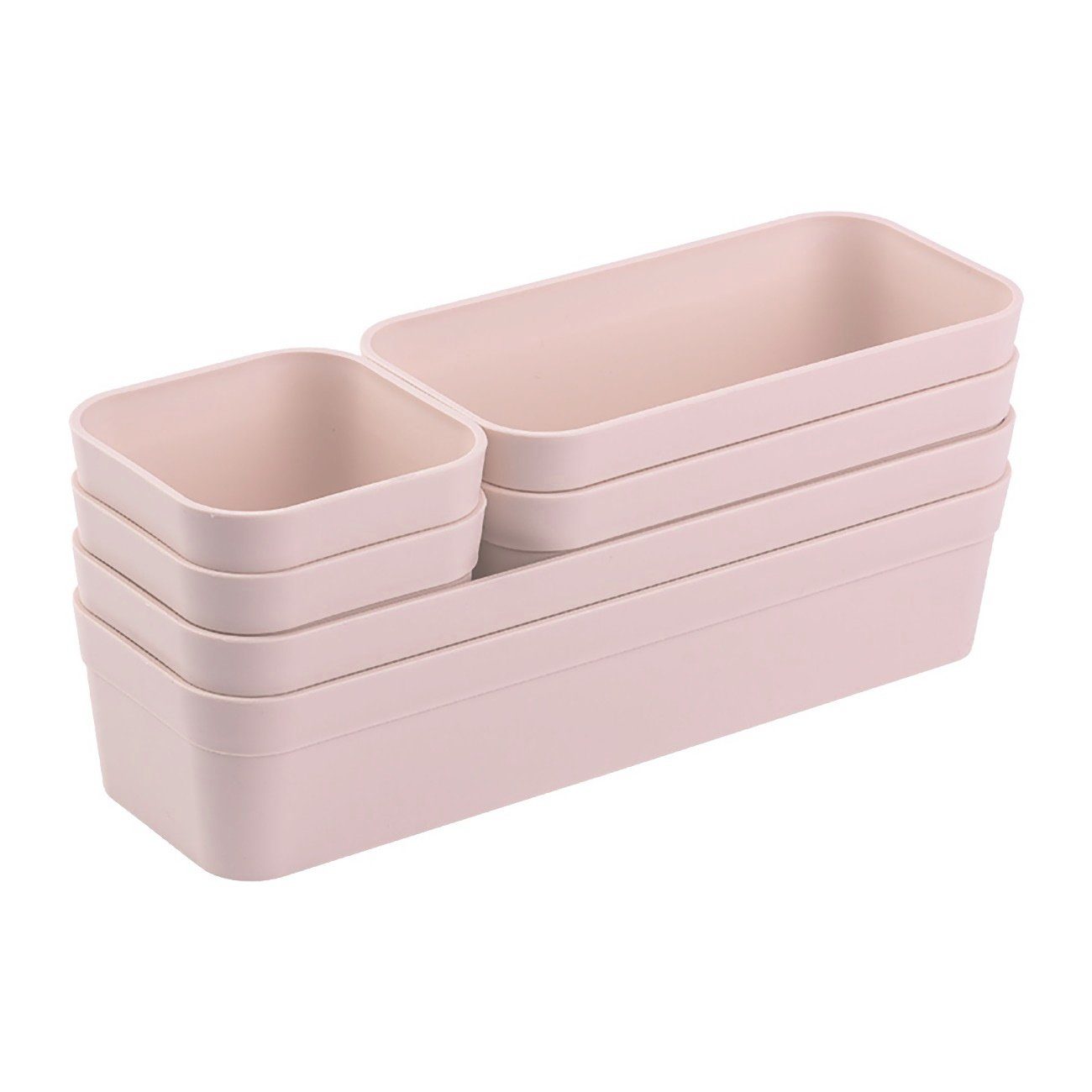 Engelland Schubladeneinsatz Schubladen-Organizer (Vorteils-Set, 6 St., individuelle Anordnung, passend für alle gängigen Schubladen), BPA-frei, spülmaschinengeeignet, gefrierschrankgeeignet