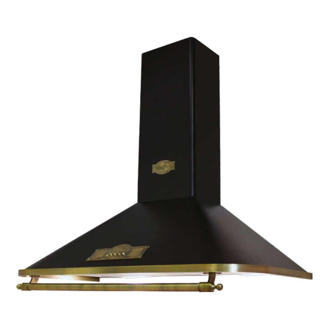 Kaiser Küchengeräte Backofen-Set Kaiser Empire Retro Küchenset Schwarz A6315+EH6355+KG6325, Katalytische, Haube, Gasherd, Backofen-Set