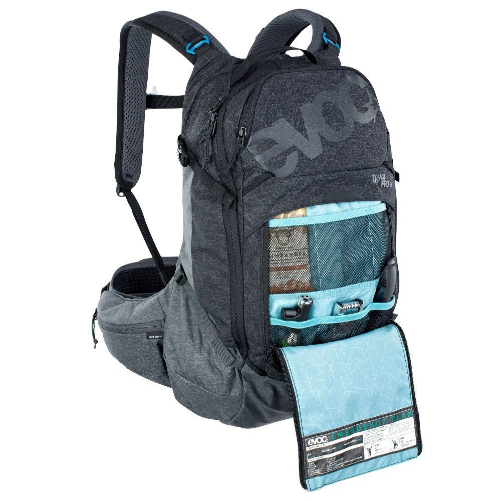 curry-blau Protektorenrucksack Pro 26 Fr Fahrradrucksack EVOC Trinkrucksack Trail