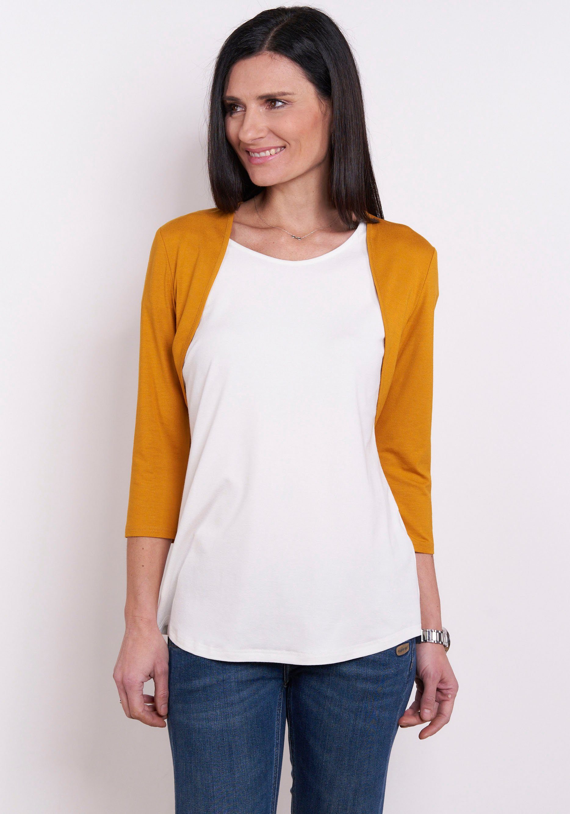 Seidel Moden Shirtjacke mit 3/4 Ärmeln, günstig online kaufen