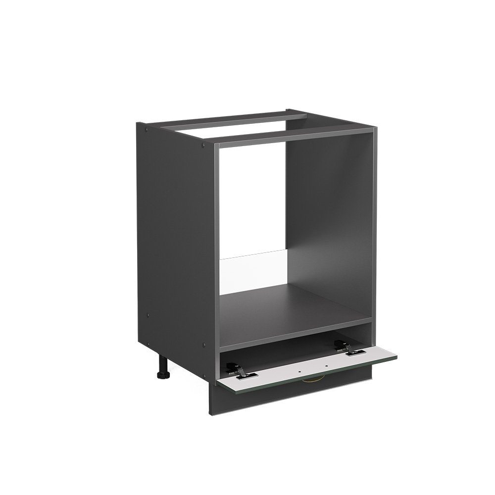 Vicco Herdumbauschrank Fame-Line, Grün-Gold Landhaus/Anthrazit, 60 cm ohne Arbeitsplatte (1-St) – Bild 5 von 5