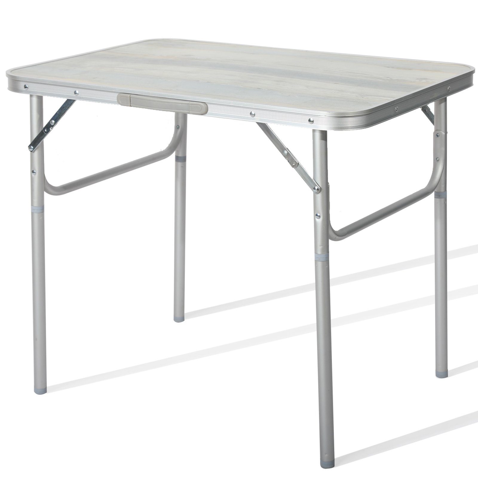 HOMECALL Campingtisch Klapptisch Gartentisch Klappbarer (B-Sale mit leichtem Rost, leicht Beistelltisch Balkontisch Reisetisch), MDF Aluminium Mehrzwecktisch