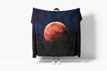 Sinus Art Handtücher Handtuch Strandhandtuch Saunatuch Kuscheldecke mit Fotomotiv Roter Planet Unive, Baumwolle-Polyester-Mix (1-St), Handtuch