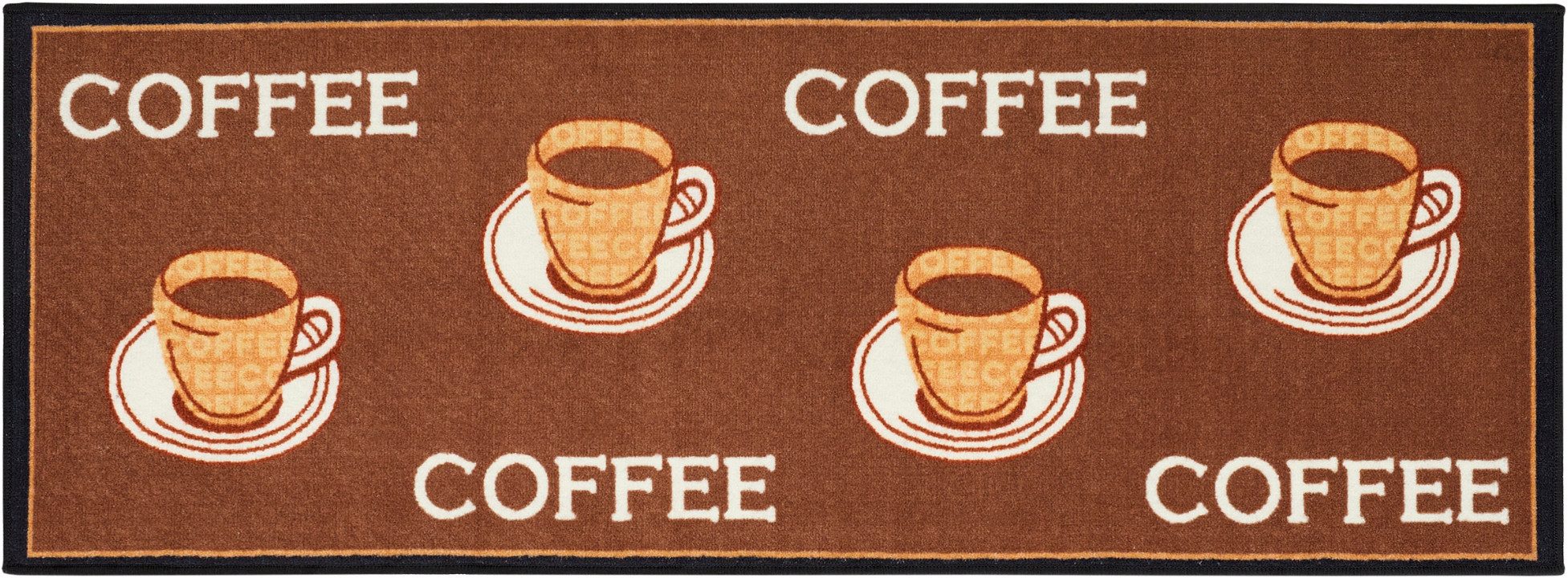 Andiamo Küchenläufer Coffee, rechteckig, Höhe: 5 mm, Motiv Kaffee, mit Schriftzug, Küche, Kundenliebling