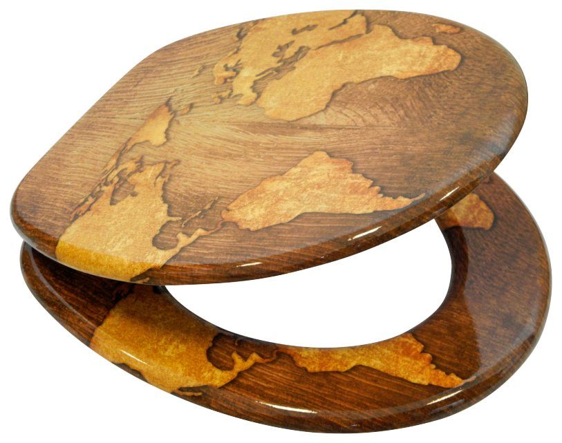Sanilo WC-Sitz World Map, mit Absenkautomatik günstig online kaufen
