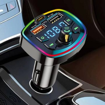 Gravizone FM Transmitter Auto Kfz Radio Adapter Aux Dual USB Ladegerät für Handy KFZ Adapter