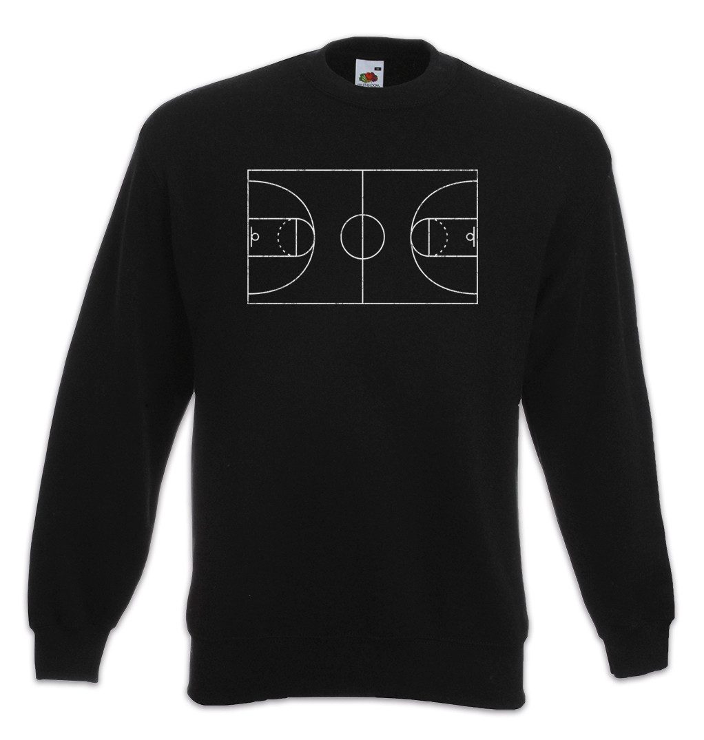 Urban Backwoods Sweatshirt Basketball Court Sweatshirt Streetballcourt Streetball Player Center (1-tlg) Basketballplatz Spieler Jam terrain