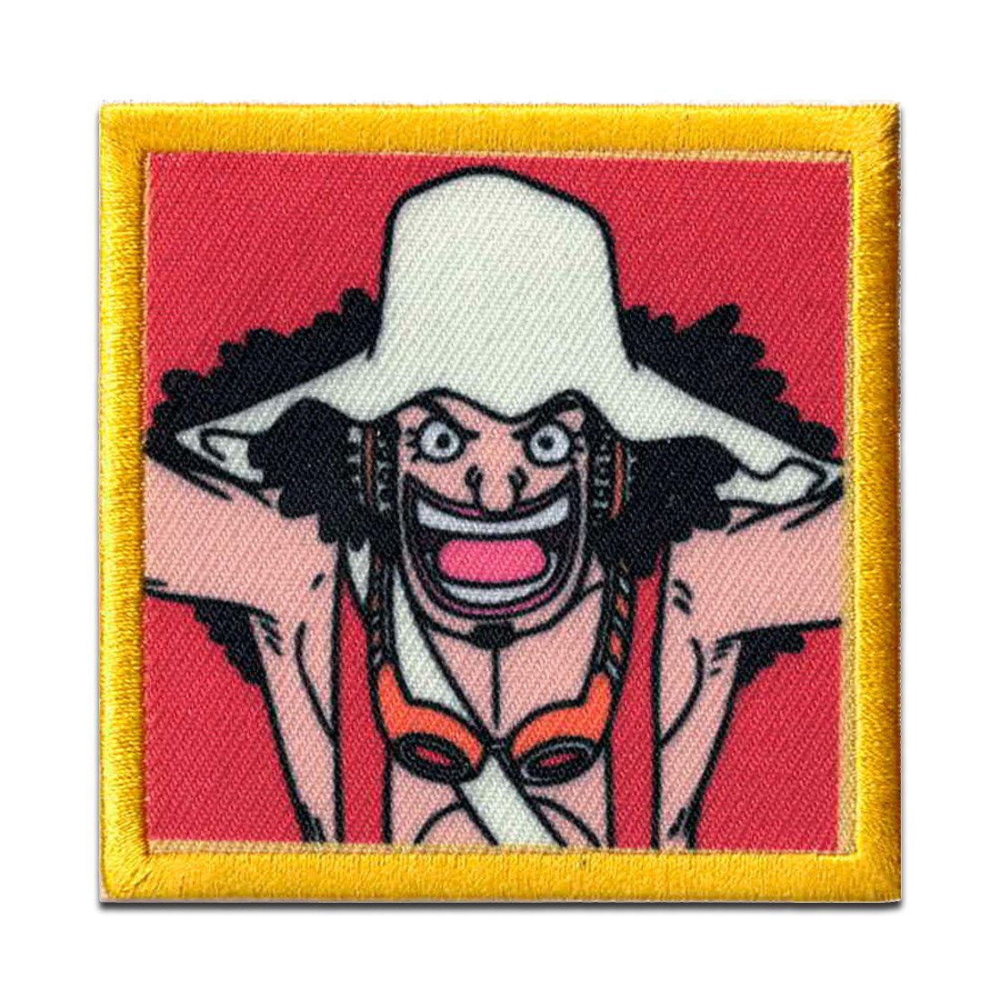 One Piece Aufnäher Bügelbild, Aufbügler, Applikationen, Patches, Flicken, zum aufbügeln, Polyester, Comercial Mercera One Piece Usopp - Größe: 6,5 x 6,5 cm