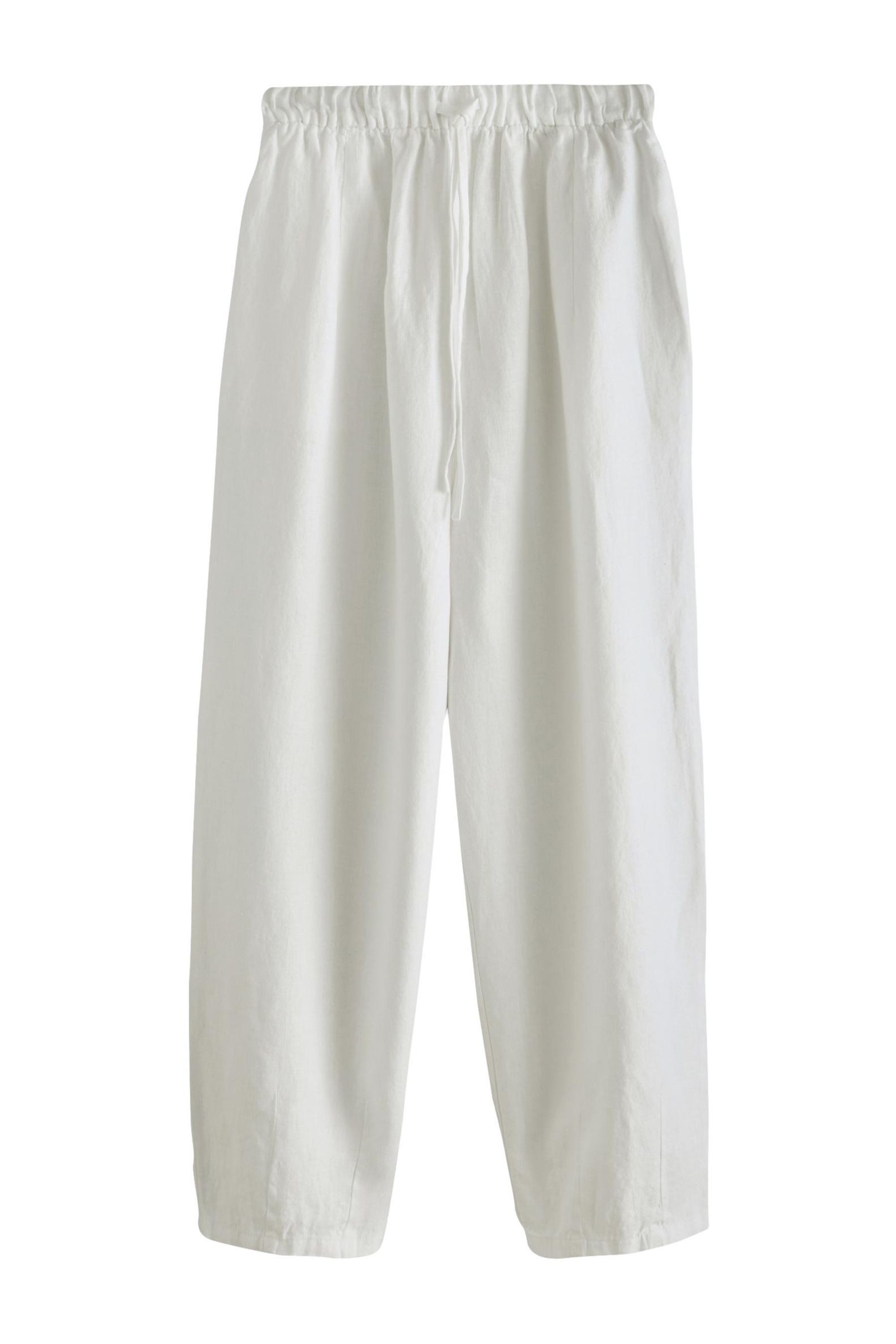 Next Cordschlupfhose N. Premium Leinenhose mit Barrel-Bein, Kurzgröße (1-tlg)