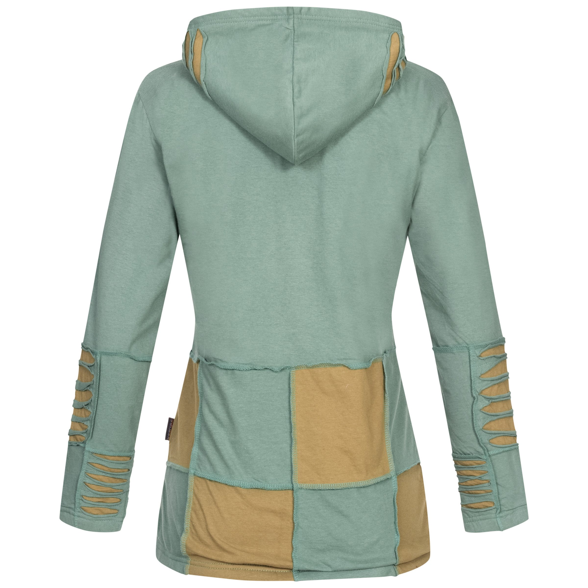 ankerglut Fleecejacke "Patchwork Multicolor NUNAVUT II NEW FLOWER POWER" günstig online kaufen