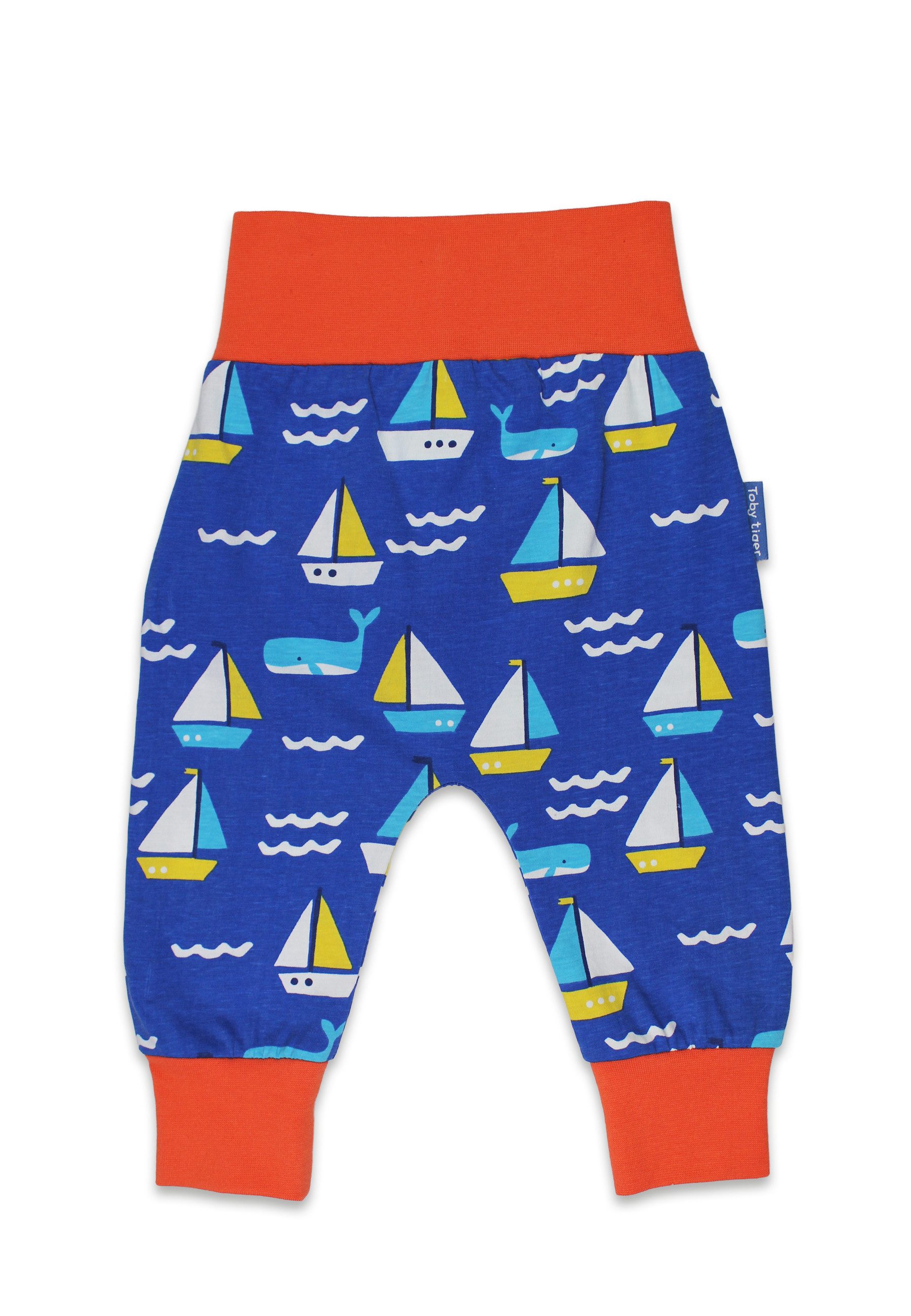 Toby Tiger Schlupfhose Hose mit St Ives Boote Print