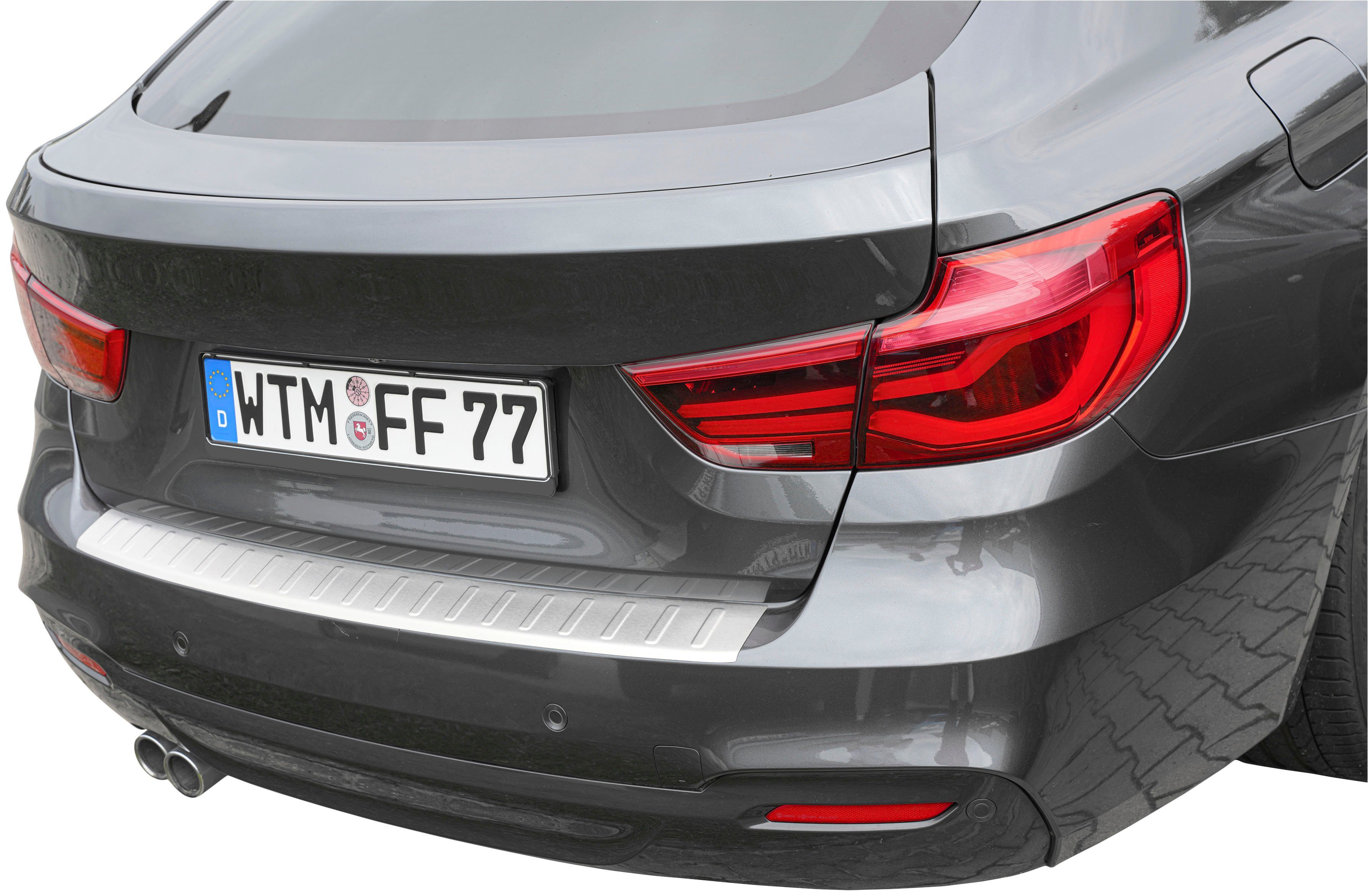 Ladekantenschutz, für gebürstet, Zubehör matt Abkantung F34, GT, 3er mit Edelstahl RECAMBO BMW 2013-2020,