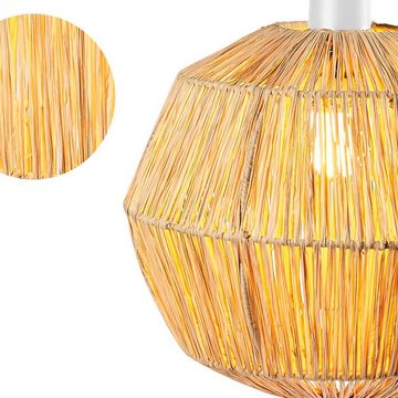 Marrakesch Orient & Mediterran Interior Deckenleuchte Böhmische Hängelampe aus Bast Flora, Hängeleuchte, Deckenlampe, Handarbeit