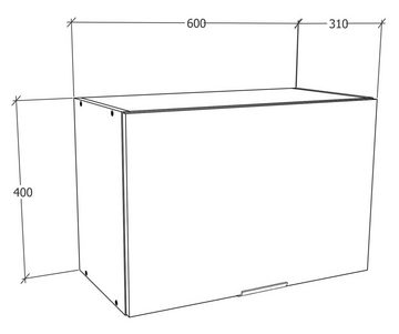 VCM Hängeschrank Küchenschrank B. 60 cm Hängeschrank Klappe Fasola (1-St)