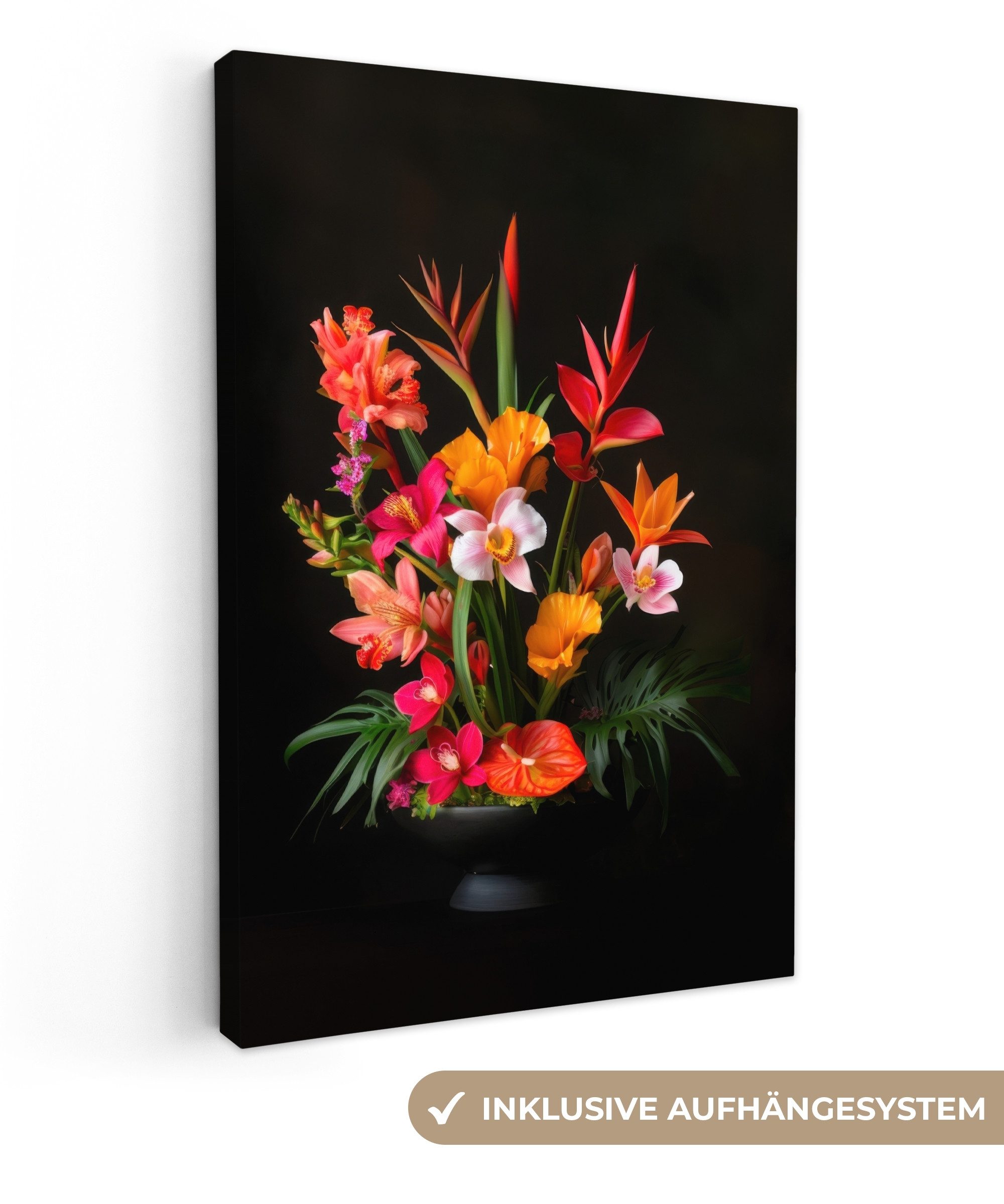 OneMillionCanvasses® Leinwandbild Blumenstrauß - Blumen - günstig online kaufen