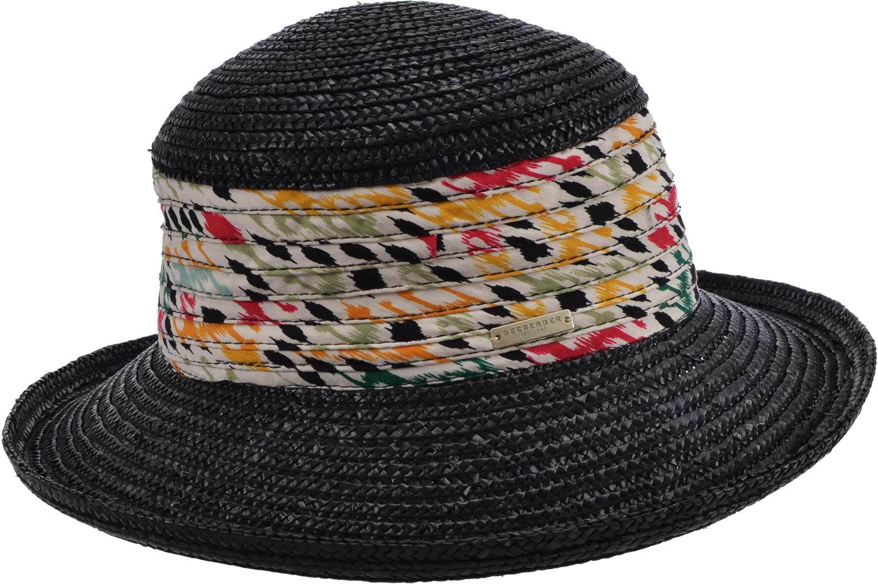 Seeberger Strohhut Strohborte Bolero mit Stoffeinsatz günstig online kaufen