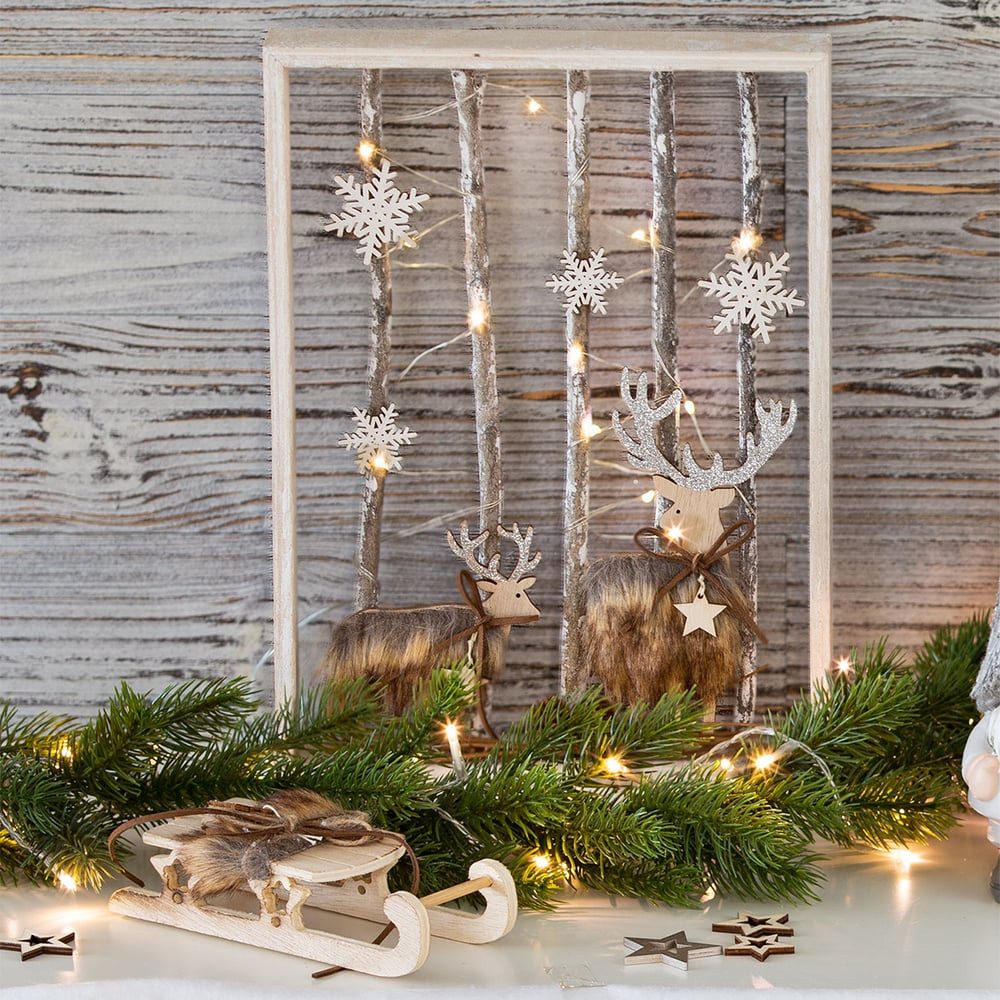 MICA Weihnachtsfigur Deko-Schlitten - aus Holz günstig online kaufen