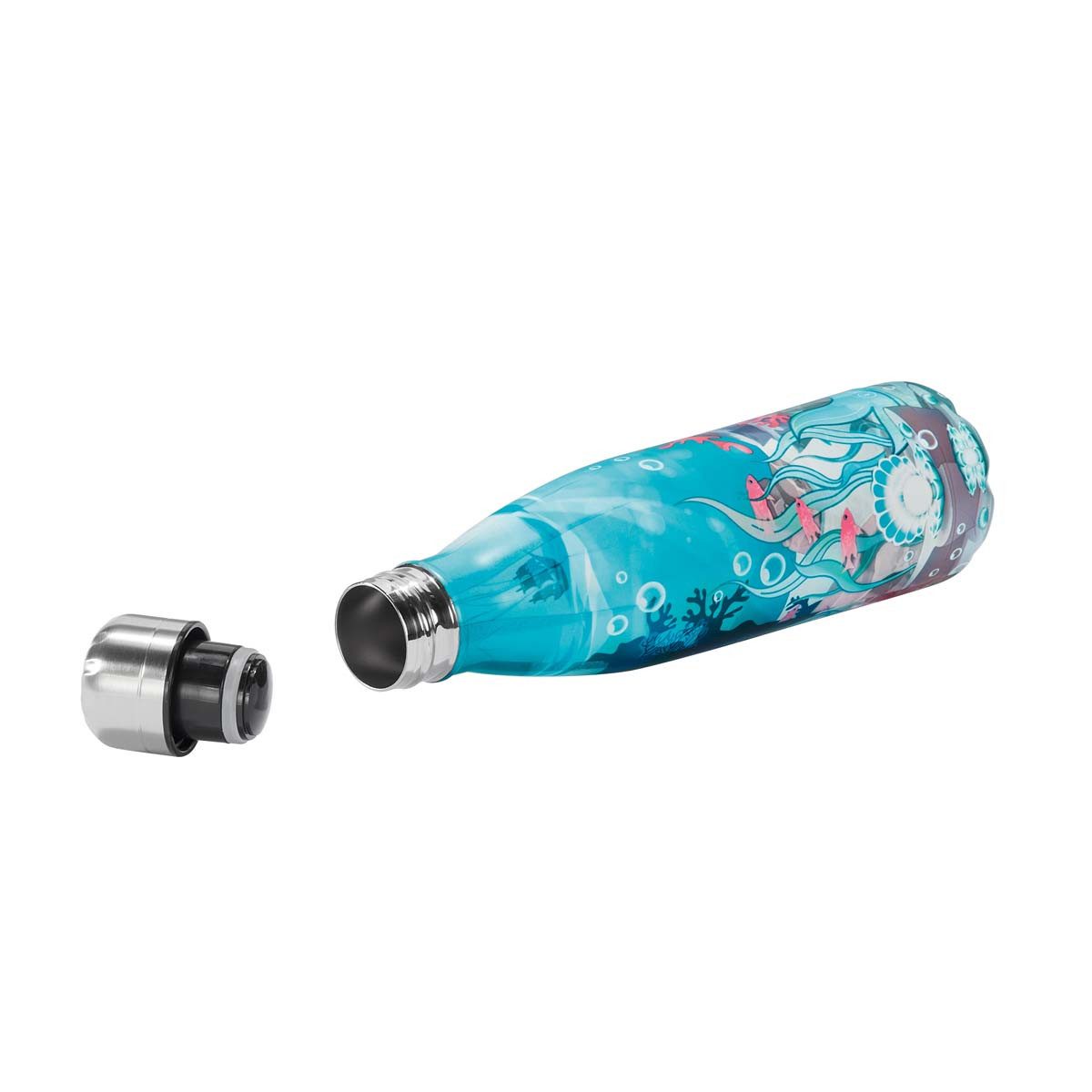 Step by Step Trinkflasche Edelstahl Trinkflasche 0,5 l Mermaid Bella, Isolier-Flasche, BPA-frei