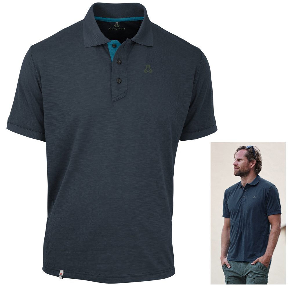 Maul T-Shirt Maul Sport - Ares II - Herren funktionelles Poloshirt, navy
