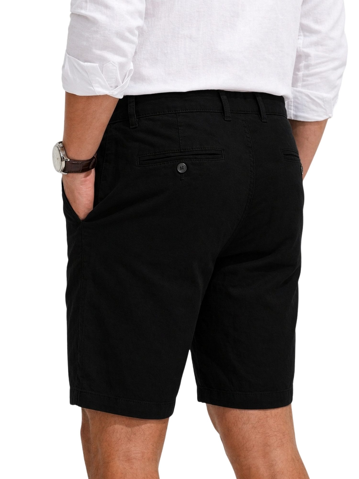 COMEOR Chinoshorts Kurze Hosen Herren - Baumwolle Chino Shorts (1 Hose) Bequeme Passform mit verstellbarem Kordelzug und praktischen Taschen