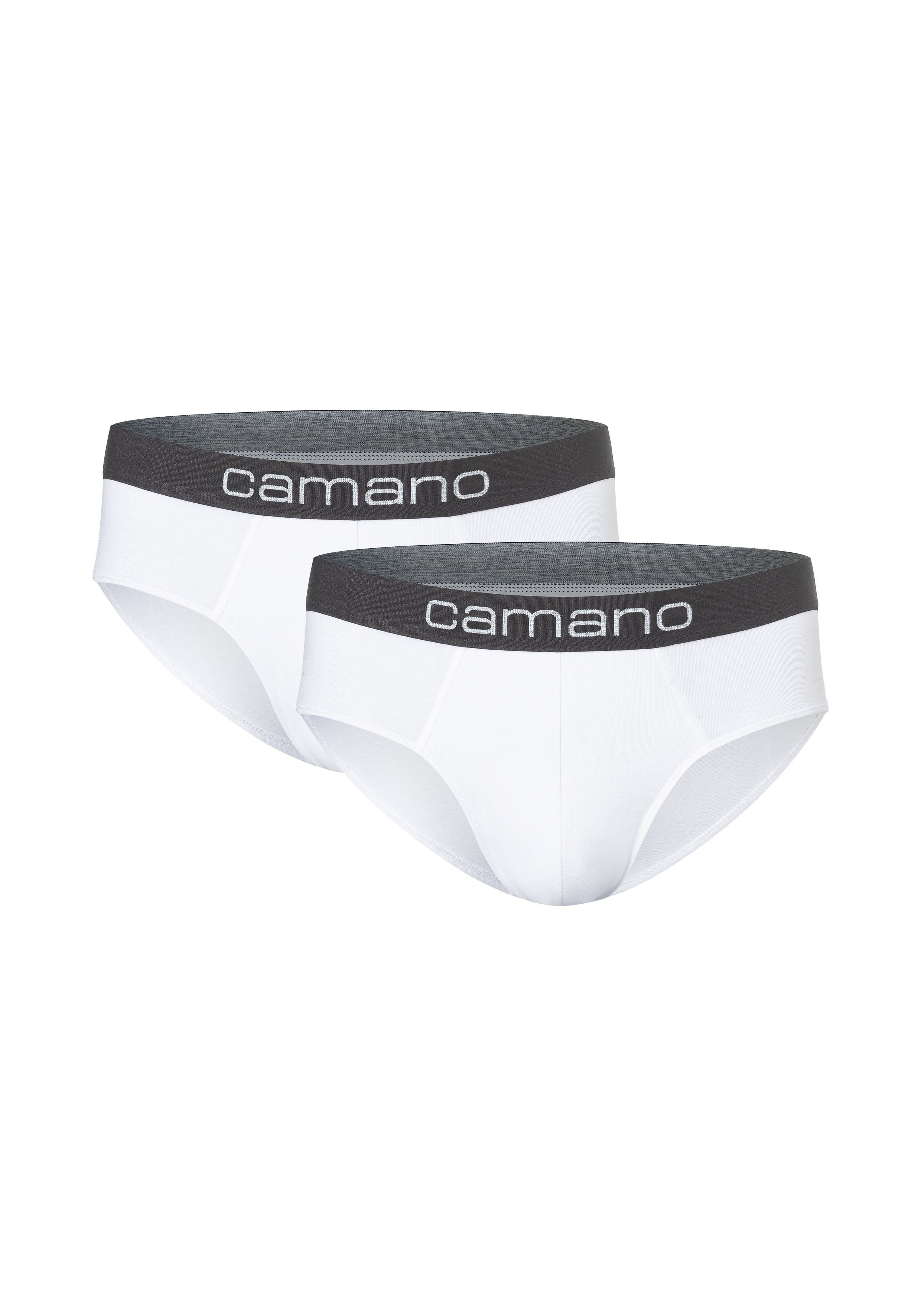Komfortbund nachhaltigerer Comfort weiß mit Slip bequemem Baumwolle Camano mit (BCI) (2-St)
