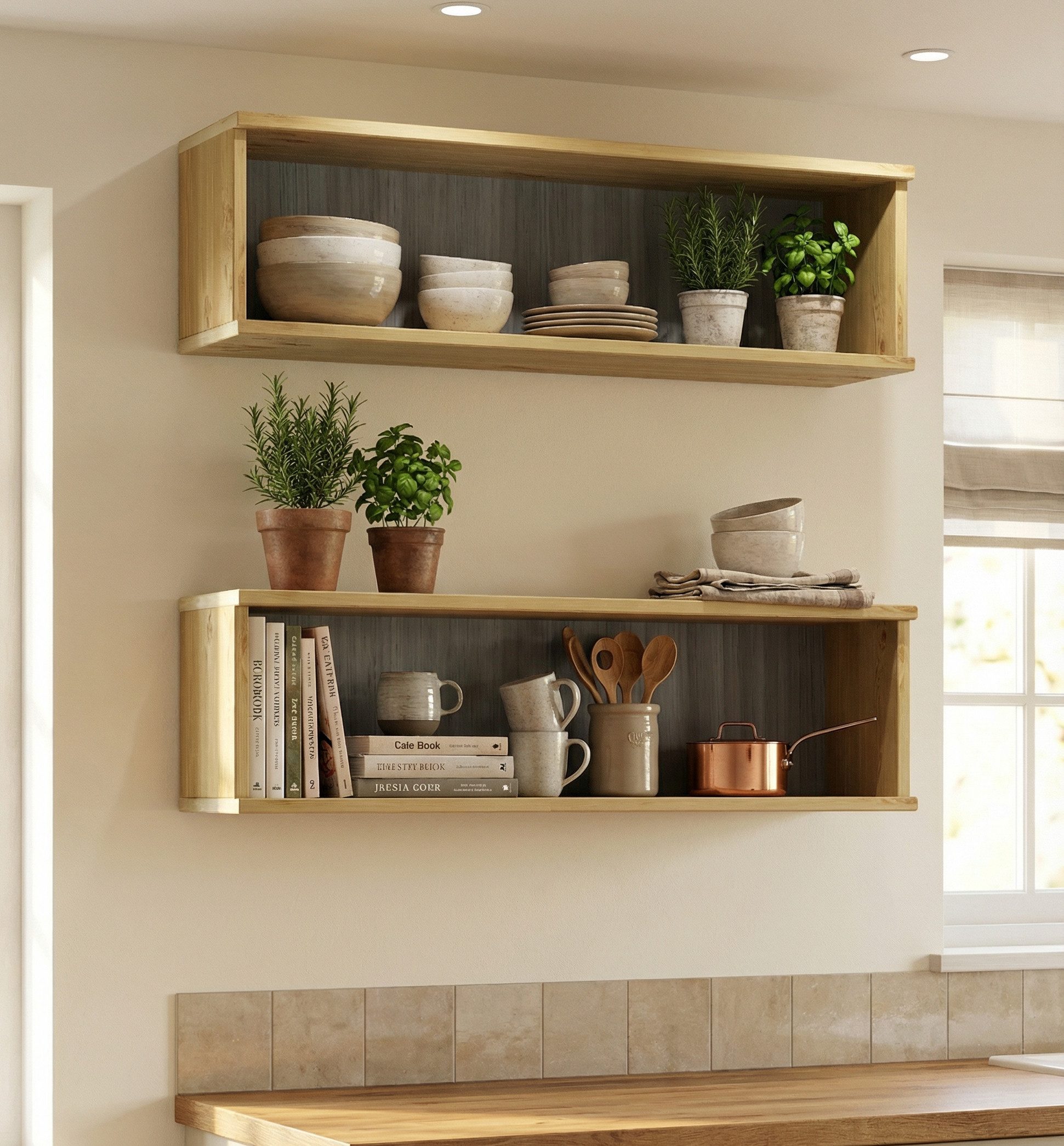 Home affaire Wandregal Meliss, aus nordischer Kiefer gefertigt, Breite 80 cm, 2-tlg