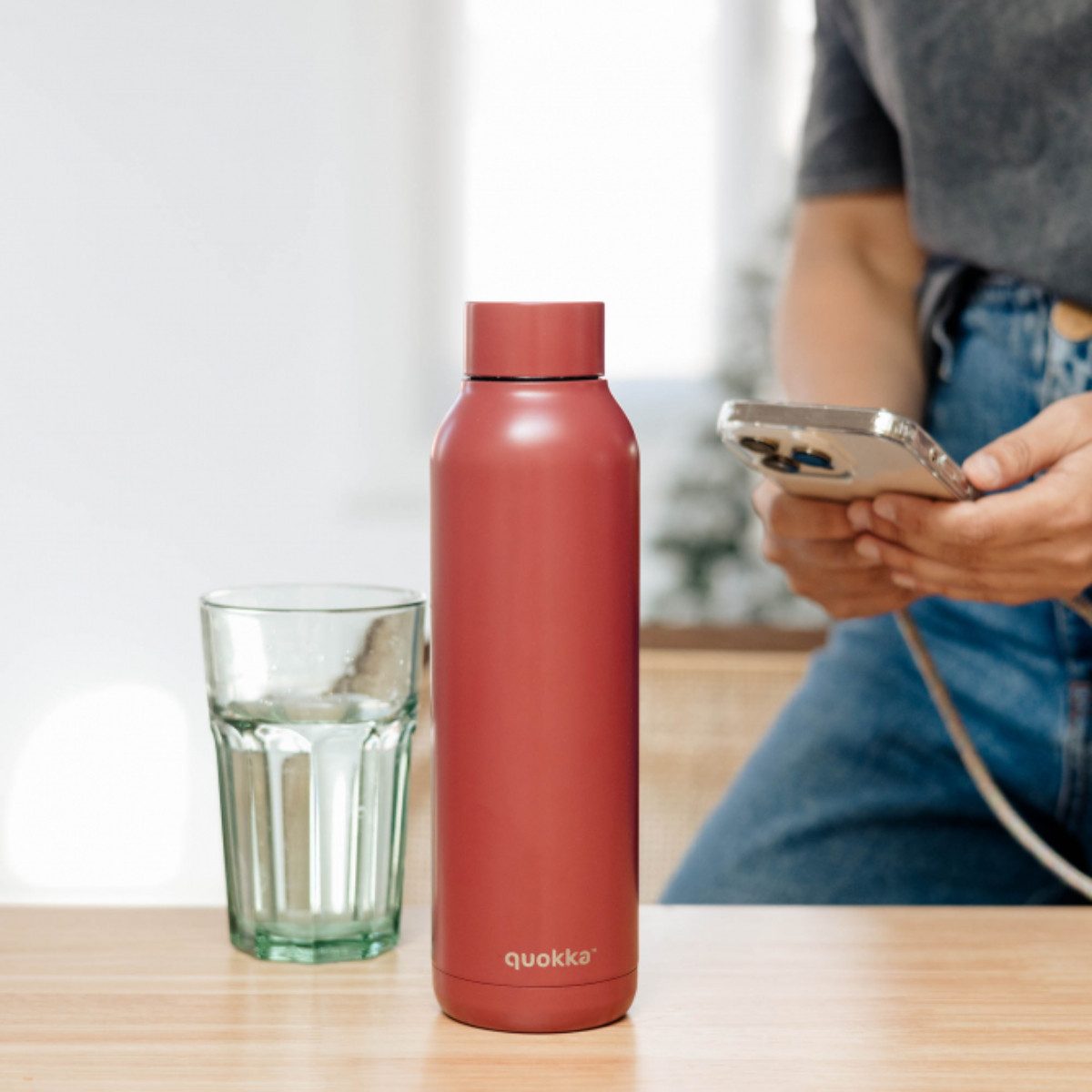 Quokka Trinkflasche Edelstahl isoliert 630 ml Thermoflasche, Thermofunktion