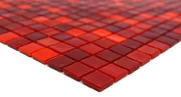 Mosani Mosaikfliesen Glasmosaik Mosaikfliesen orange rot Wand