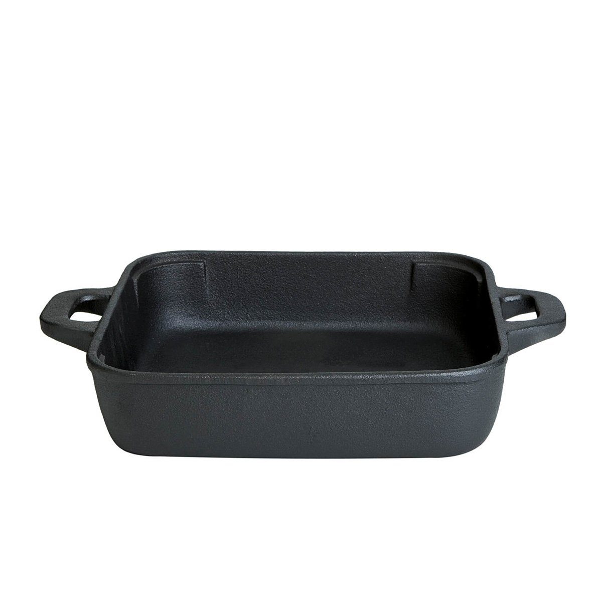 Grillpfanne Gusspfanne Feuerpfanne quadratisch 2 Griffe 25x25x6cm Gusseisen