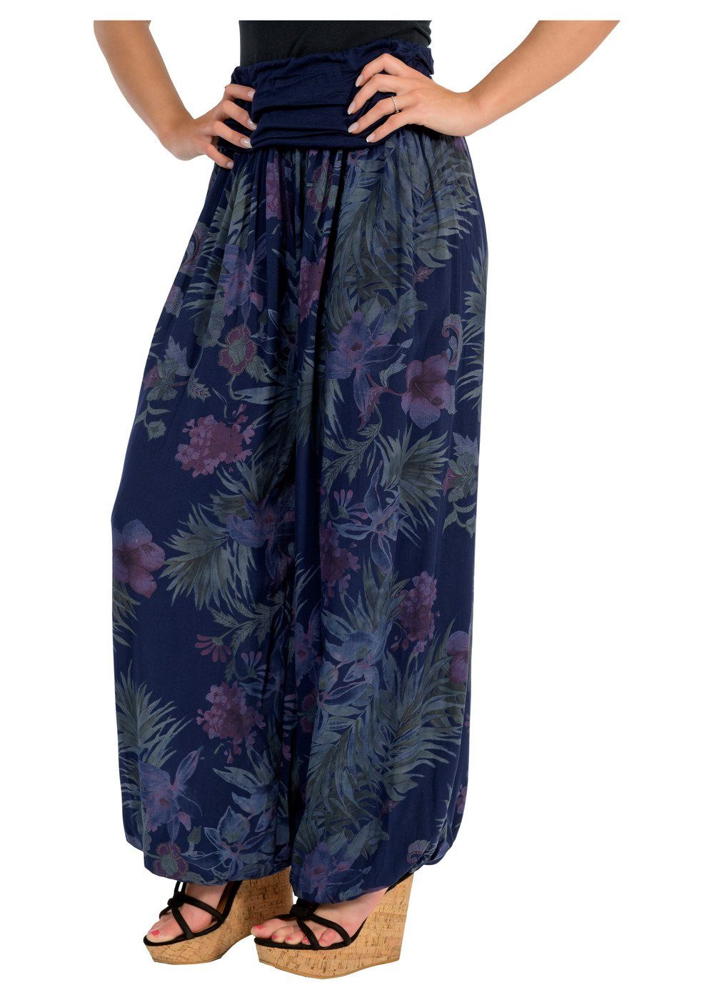 malito more than fashion Haremshose 8939 Aladinhose mit floralem Muster Ein günstig online kaufen