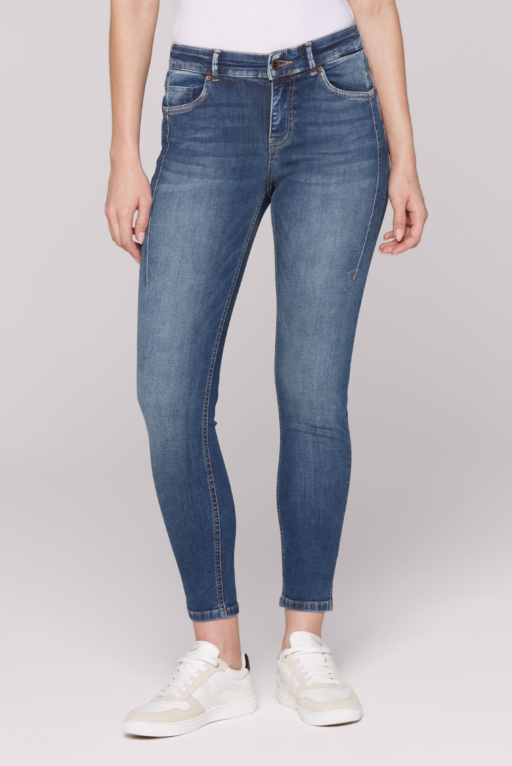 SOCCX Slim-fit-Jeans mit normaler Leibhöhe