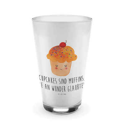 Mr. & Mrs. Panda Glas Cupcake - Transparent - Geschenk, Glas, Latte Macchiato, Backen Gesch, Premium Glas, Hitzebeständig