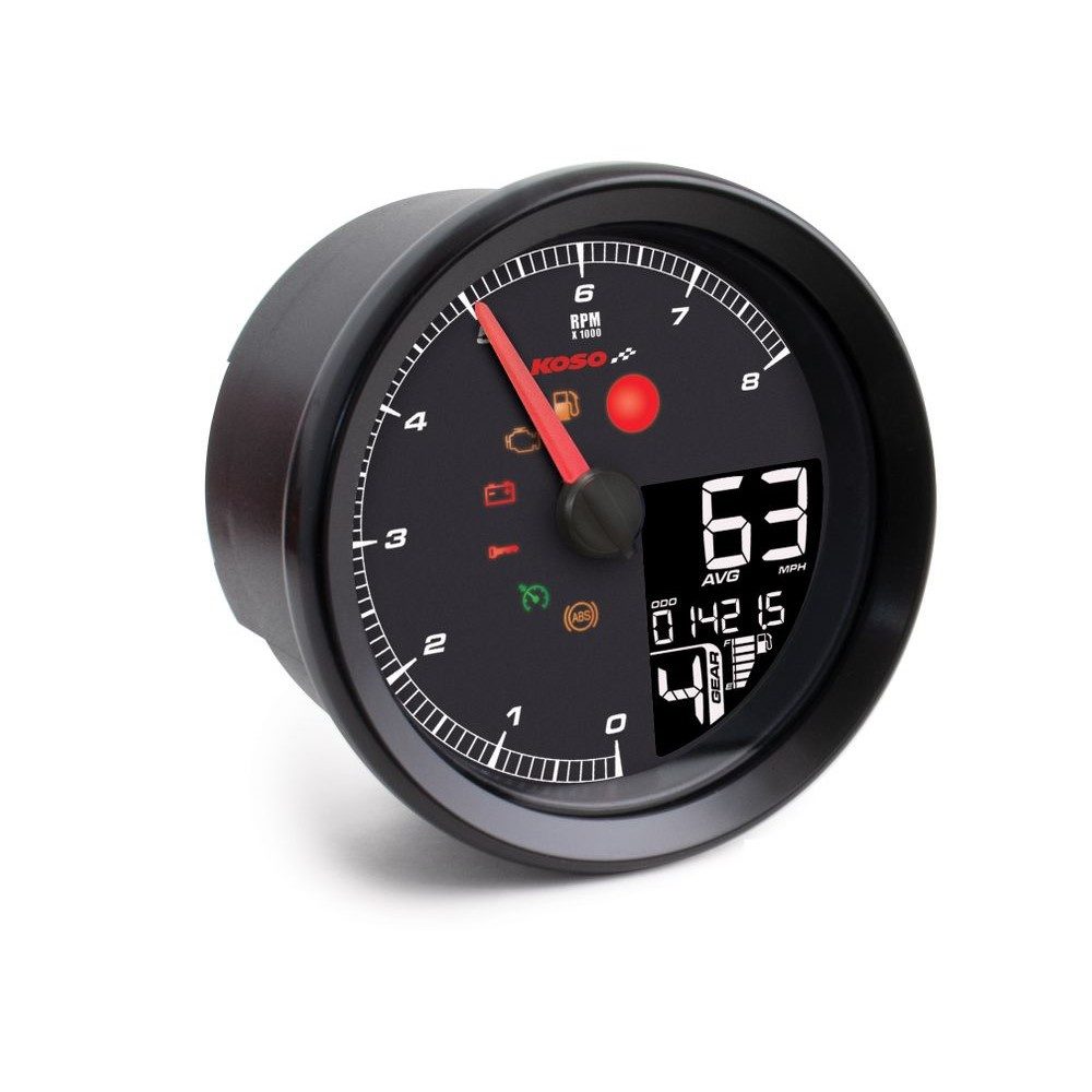 Koso Tachometer HD-01 8000 U/min mit ABE für Harley Davidson XL 883 N Iron