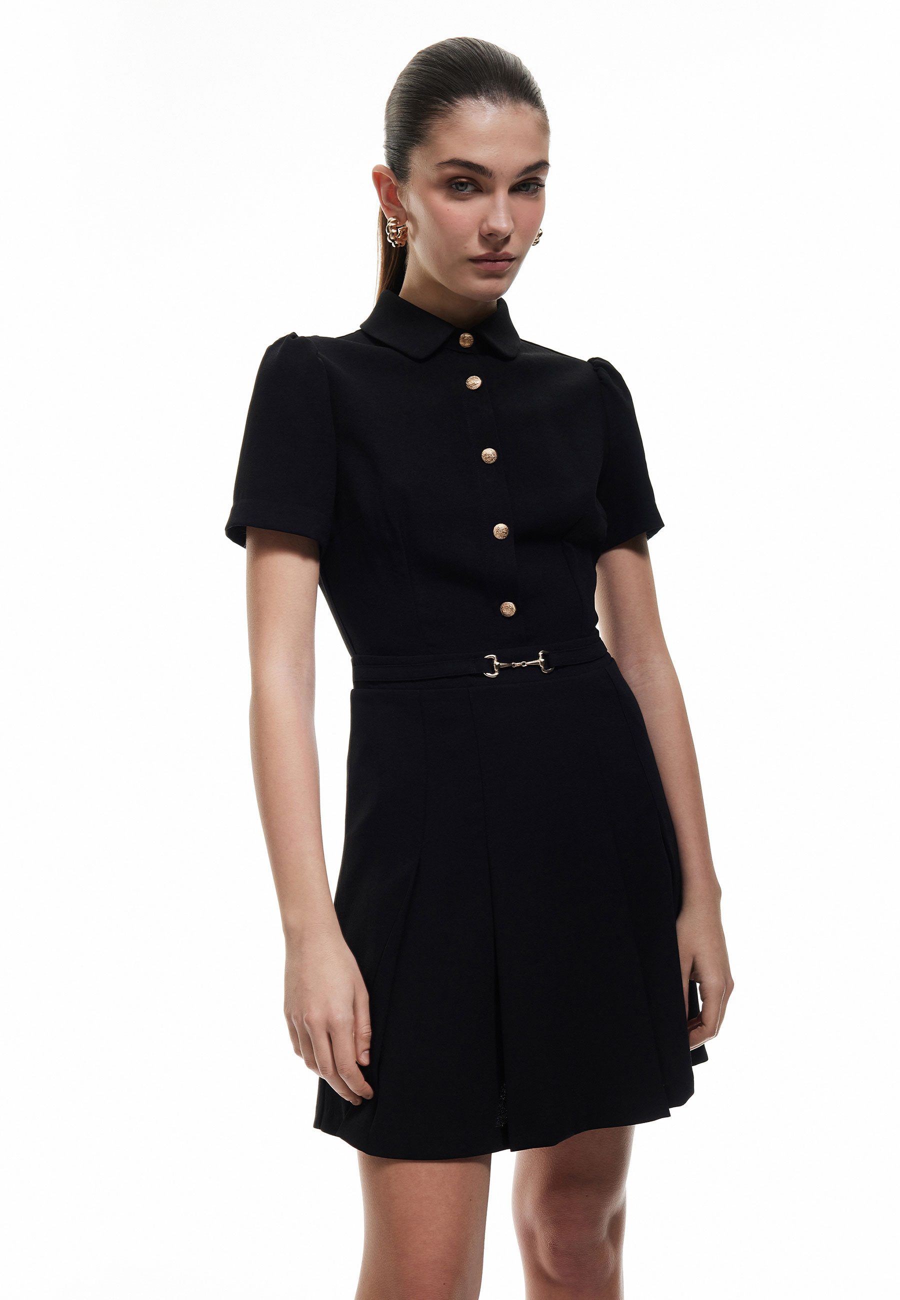 Koton A-Linien-Kleid Mini Länge A Form A-Linien-Kleid