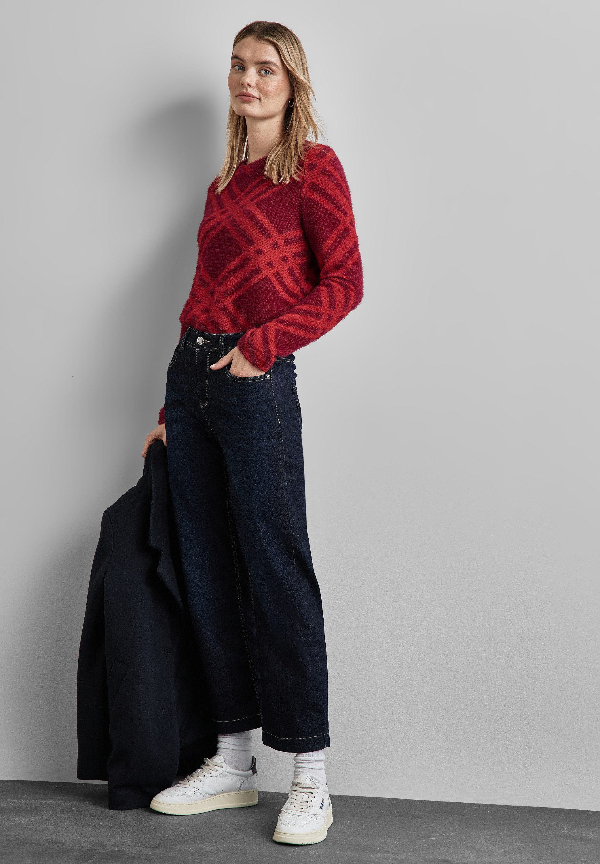 STREET ONE Langarmshirt mit U-Boot-Ausschnitt