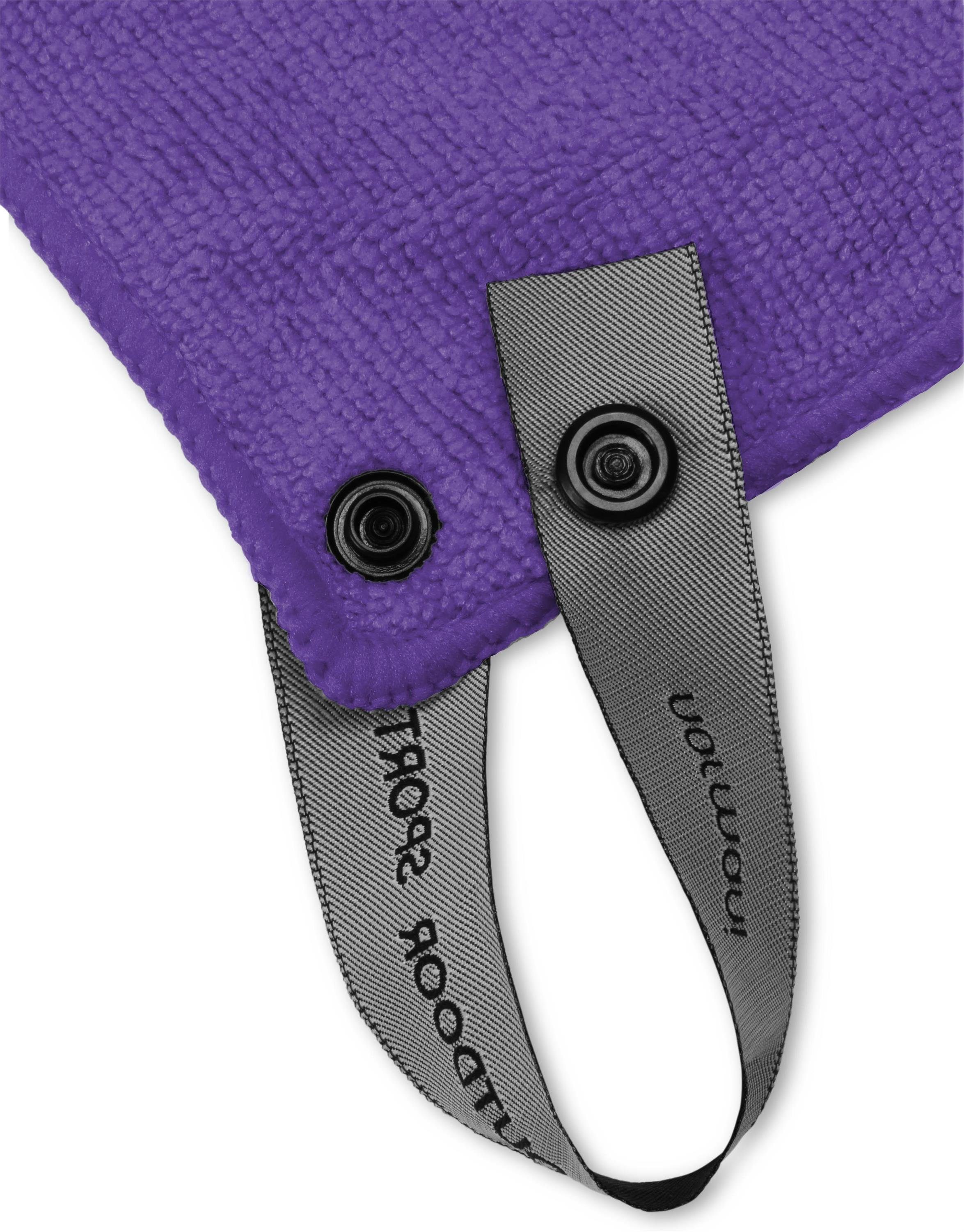 Mikrofaserhandtuch normani Terry, 40x80 Violett Reisehandtuch Polyester