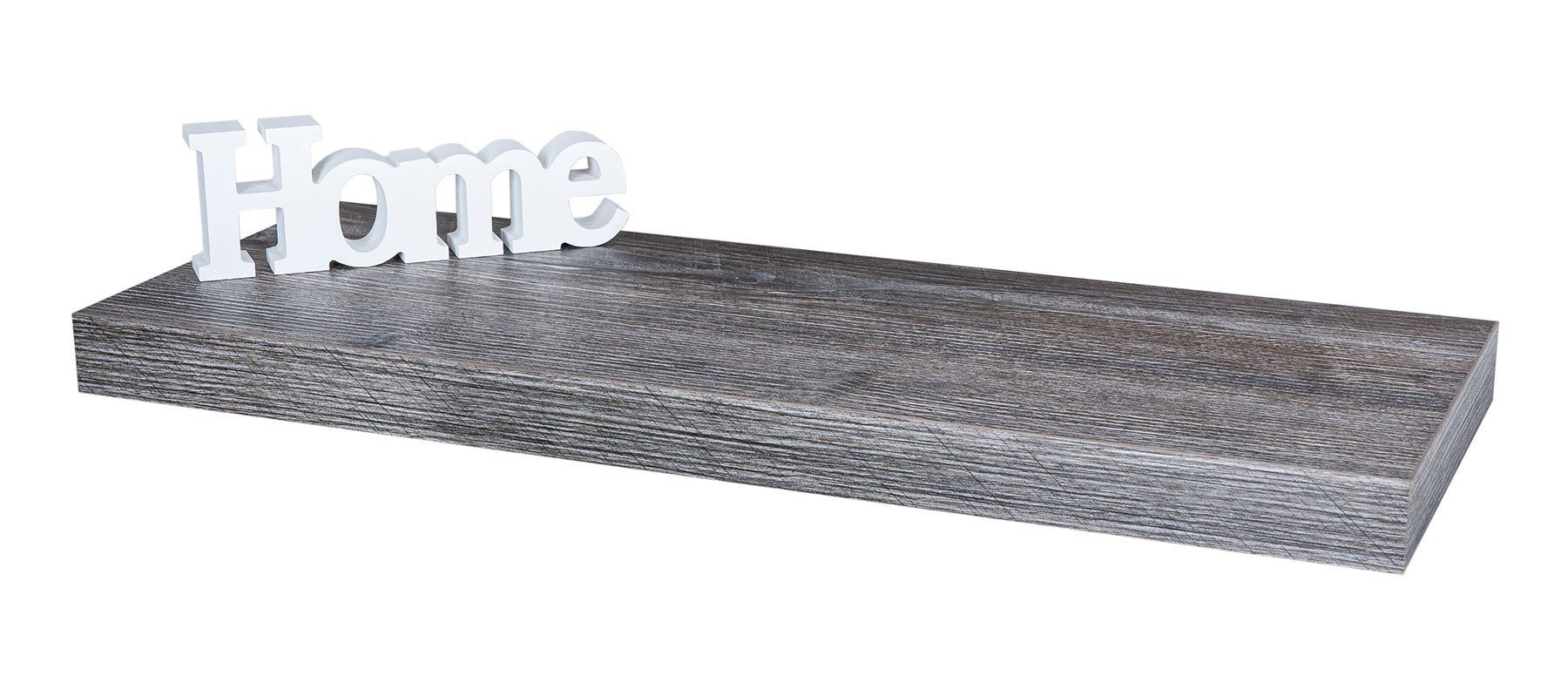 Levandeo® Wandregal, Wandboard Bobby 60cm Altholz günstig online kaufen