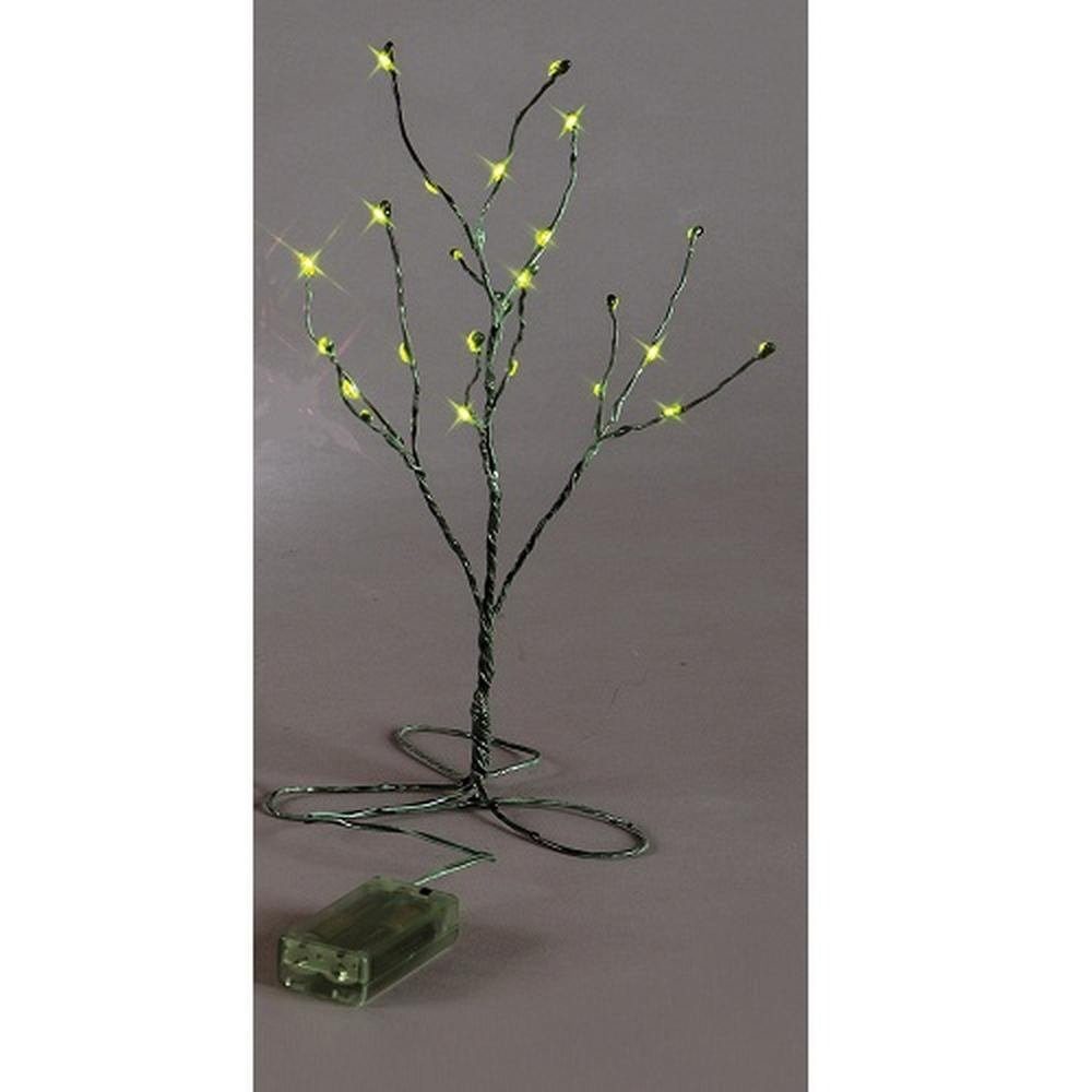 TRADING STAR Minitree cm 30x15 Batteriebetrieb grün LED LED-Leuchtzweig 725-53