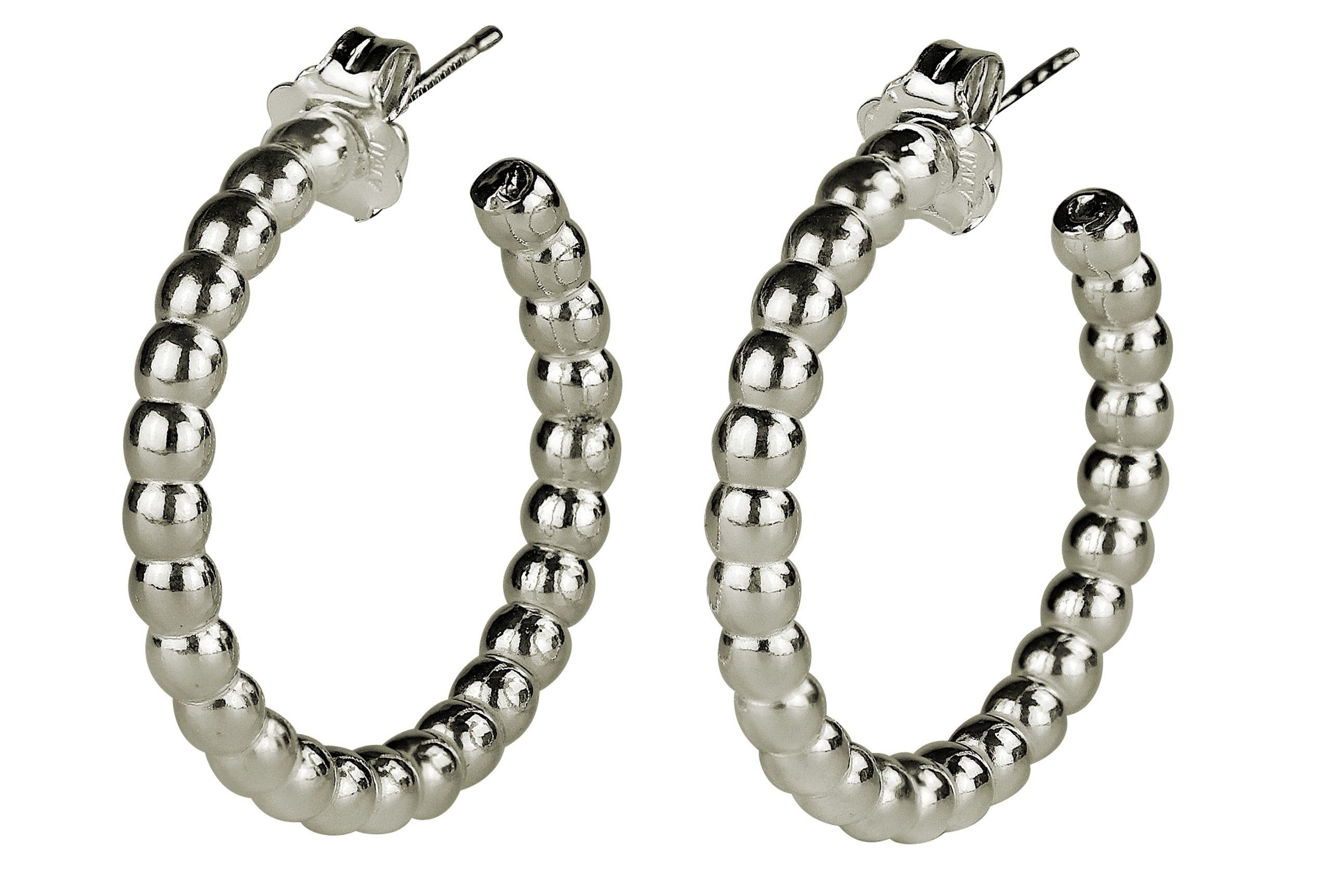 SILBERMOOS Paar Creolen Kugel Creolen, 925 Sterling Silber günstig online kaufen