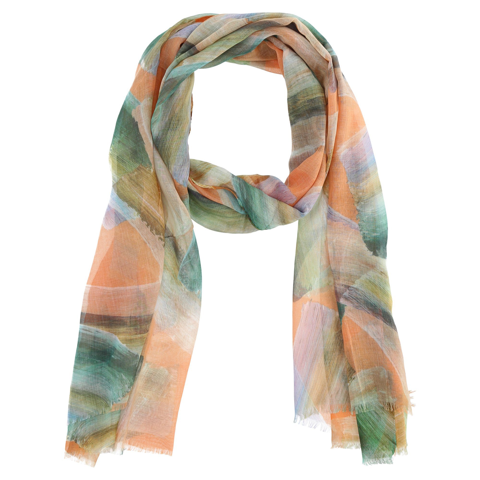 cofi1453 Halstuch Seiden-Tuch für Damen Elegantes Mode Seidenschal/Halstuch/Schultertuch