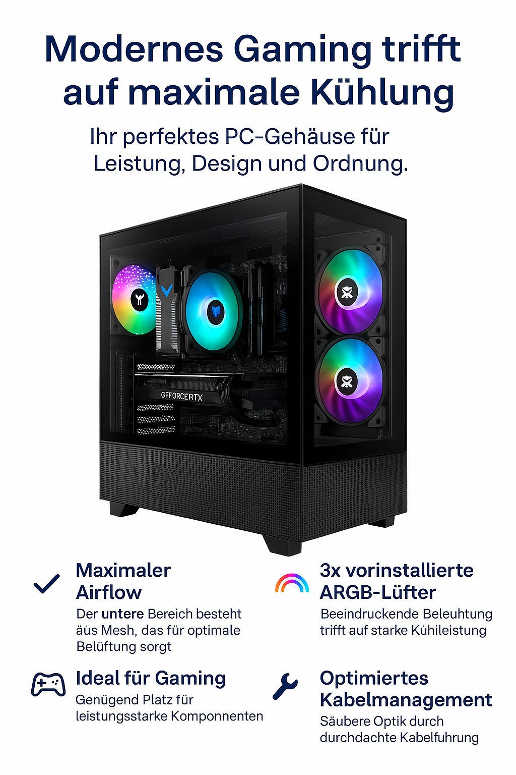 Meinpc Intel i9 mit RTX 5070 12GB Gaming-PC (Intel Core i9 12900K, RTX 5070, 32 GB RAM, 1000 GB SSD, RGB, Gamer, Gaming, RGB, 16 Kerne)