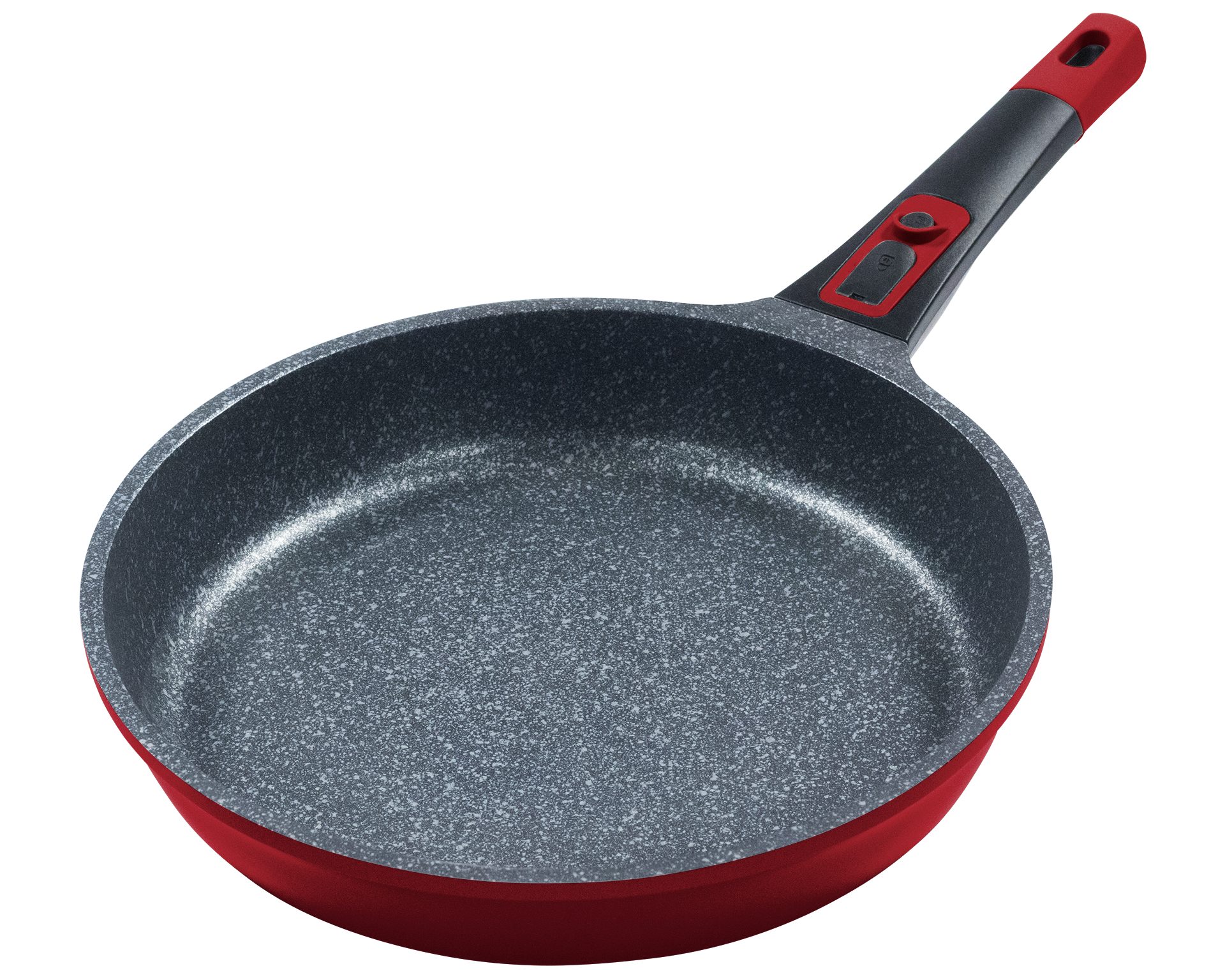 KING Pfannen-Set »Moonscape 3er«, inkl. Messer-Set, Aluminiumguss (Set, 9-tlg., 3 Pfannen, 5 Küchenmesser, 1 Messerblock), Induktion, abnehmbarer Griff, MOONSCAPE-Beschichtung