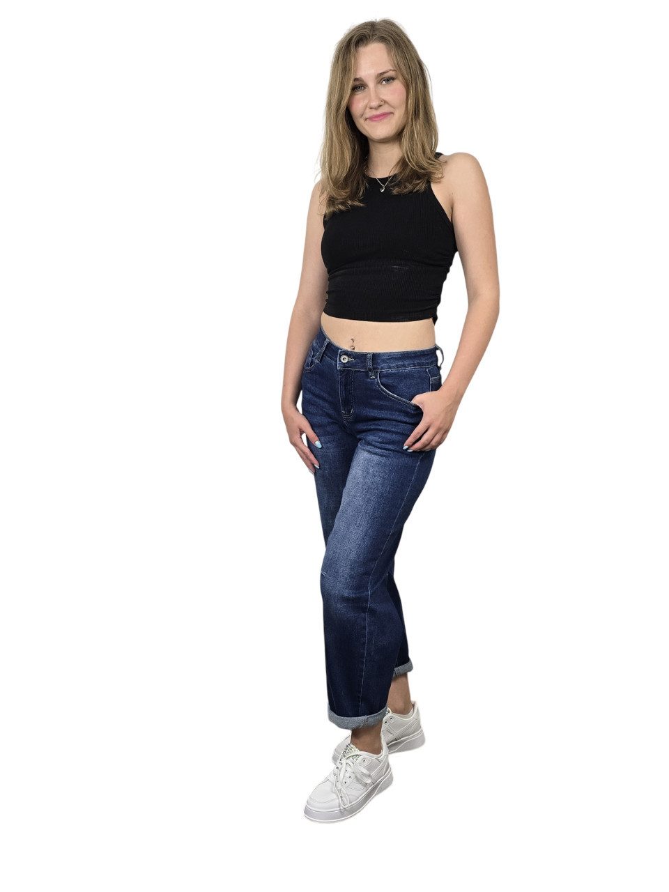 ESViViD 5-Pocket-Jeans O-Shape / Wide Leg / Bottle-Jeans 5-Pocket-Stlye, Bo günstig online kaufen