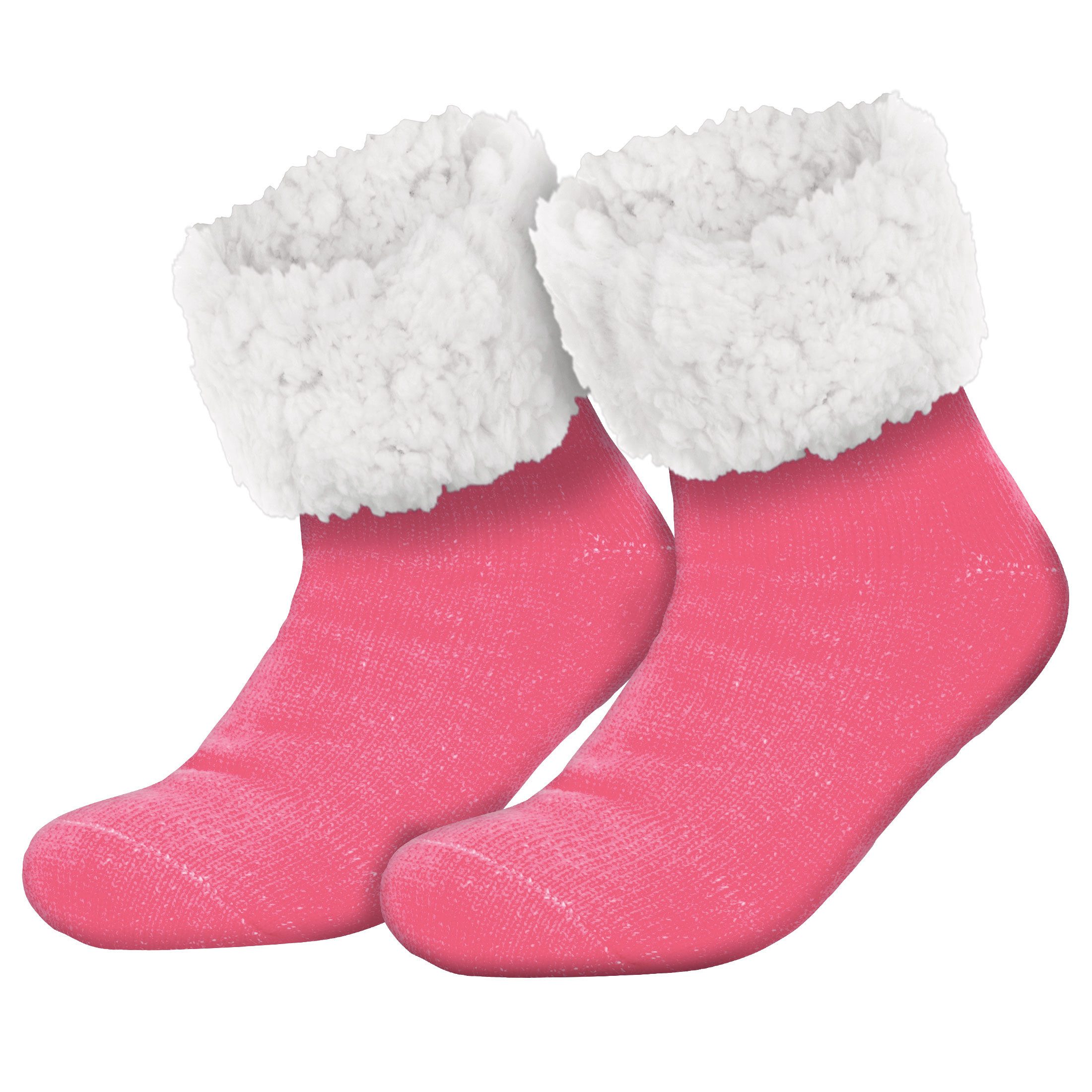 compagno Kuschelsocken (1-Paar) Kuschelsocken Unifarben Anti Rutsch Noppensocken Wintersocken