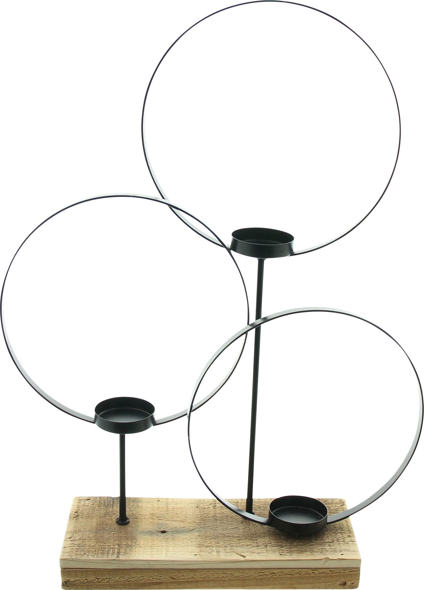 Kerzenhalter Windlicht "Kreise", Uni