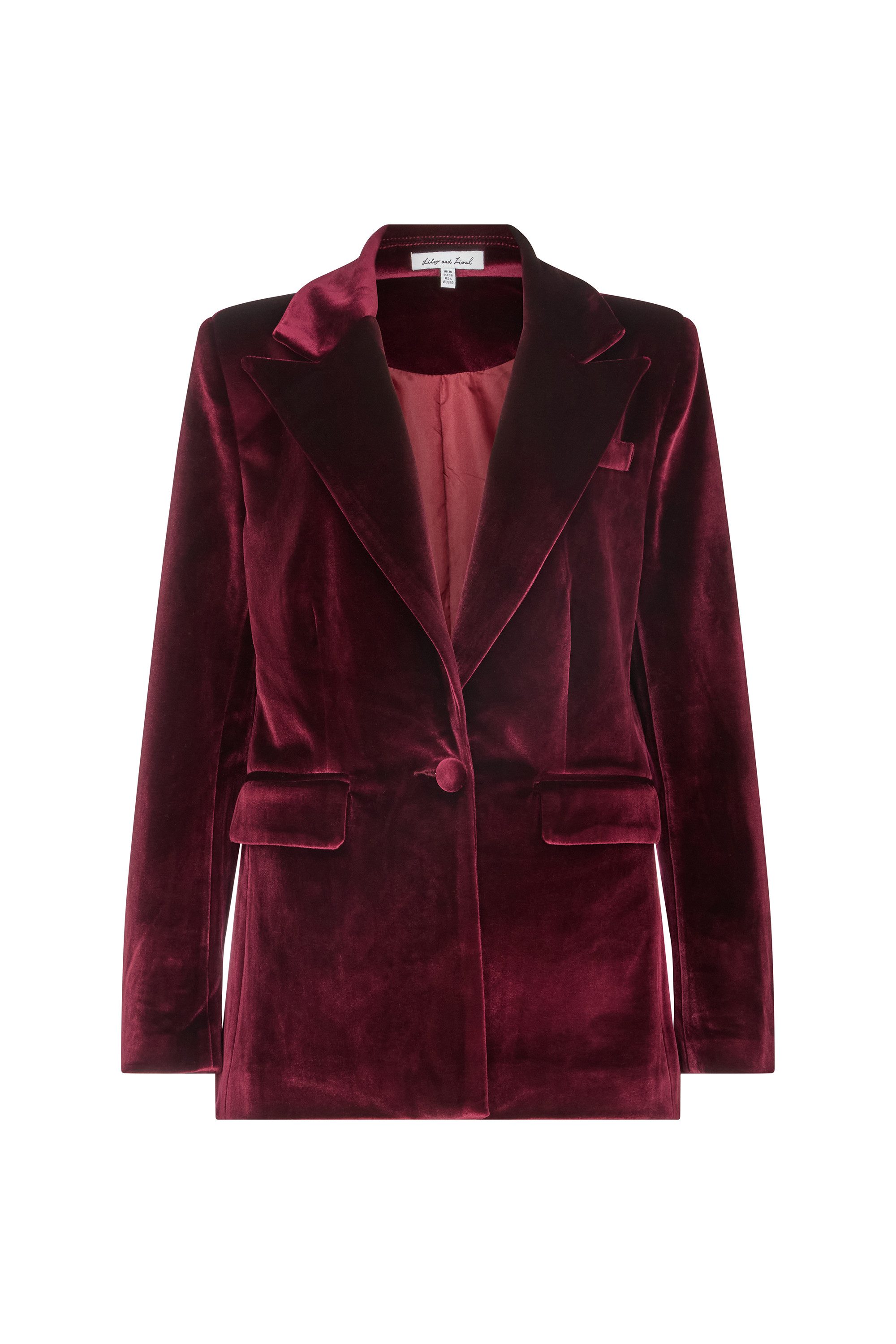 Lily and Lionel Jackenblazer Valerie Tailored Velvet Blazer Damen