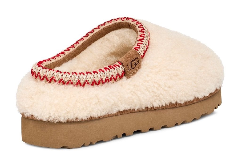 UGG TASMAN MAXI CURLY Hausschuh, Clog, Pantoffel, Mule mit gepolstertem Fußbett