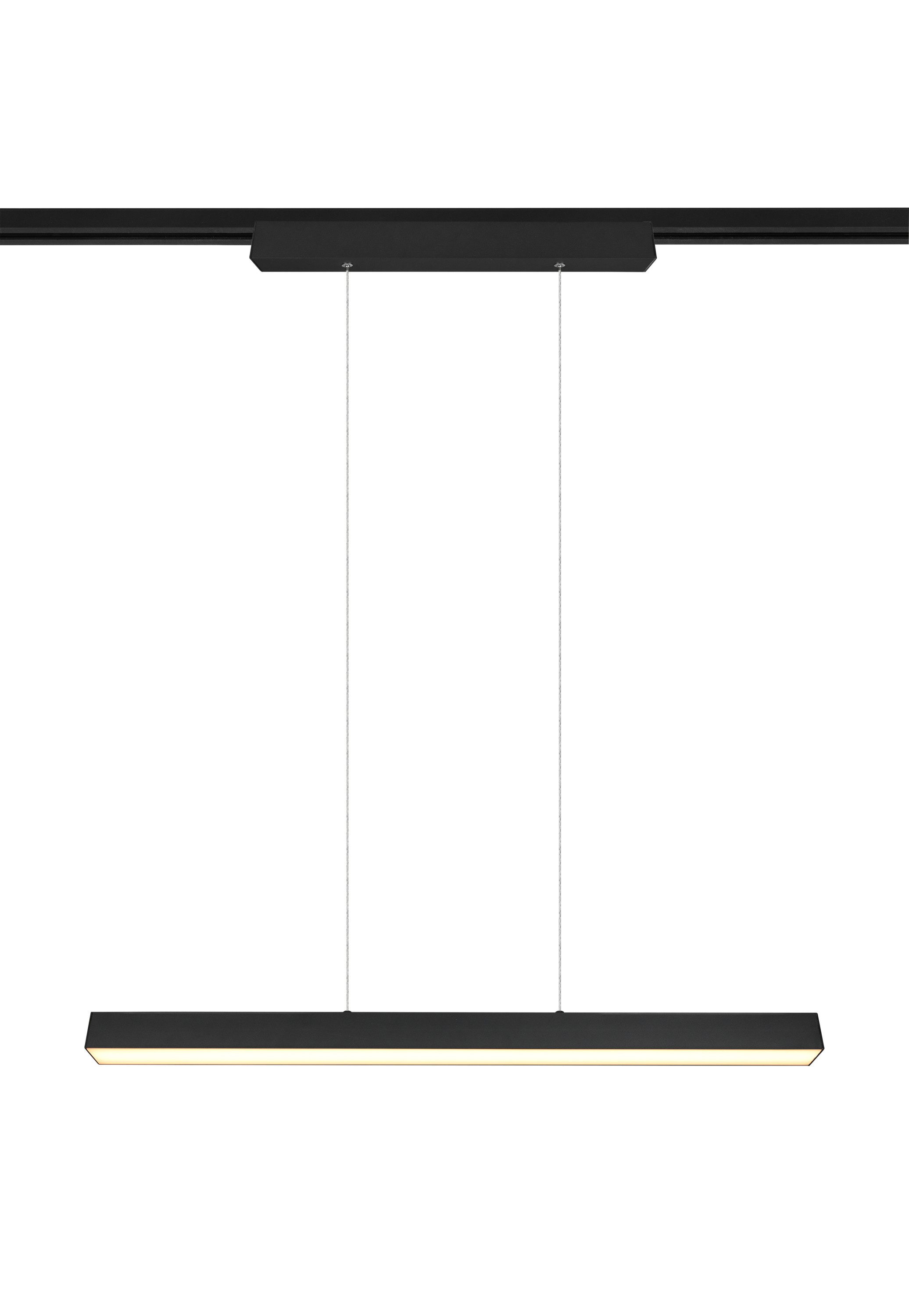 TRIO Leuchten Pendelleuchte TRIO-Leuchten Pendelleuchte DUOLINE BHT 90x180x5 cm schwarz, Warmweiß